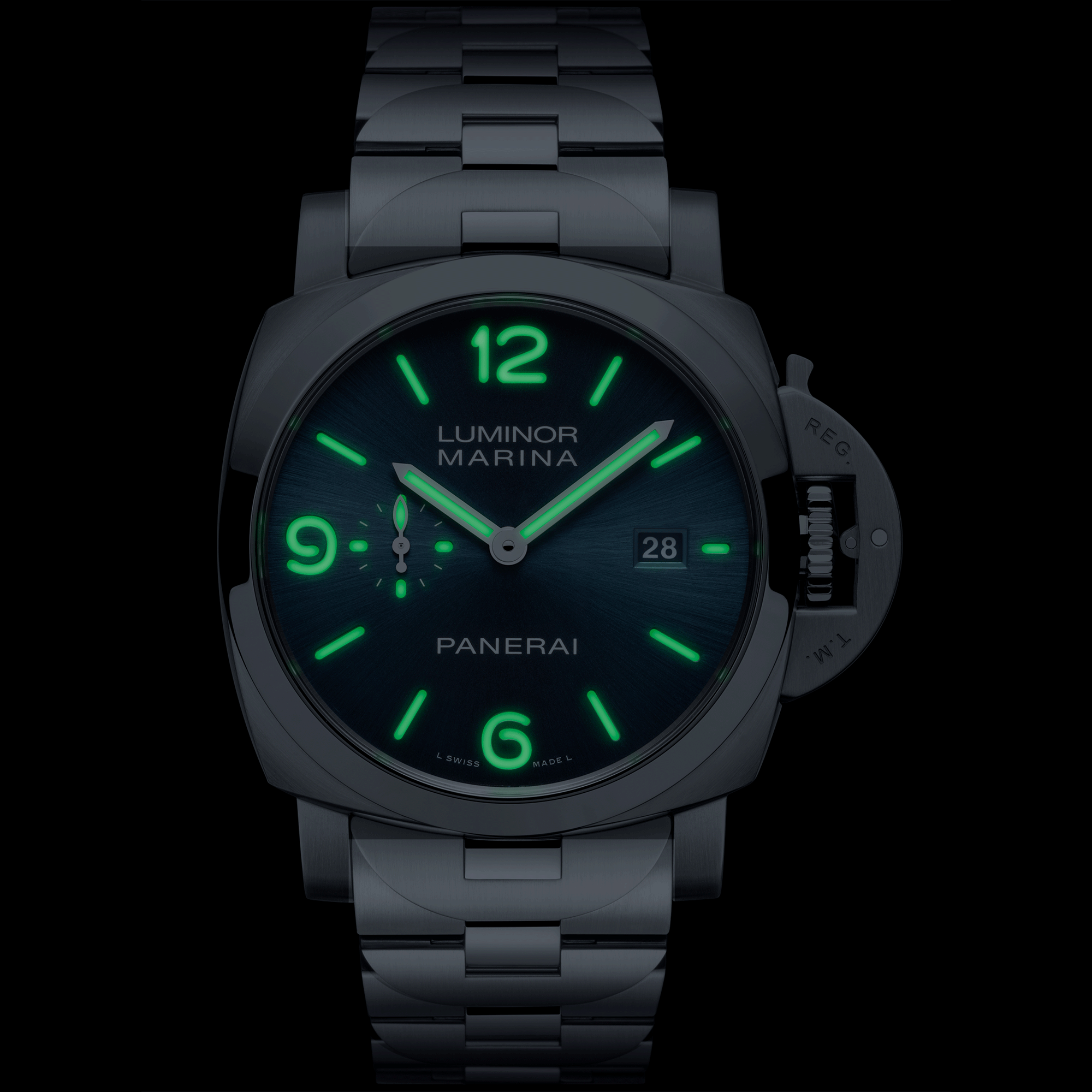 Panerai Luminor Marina Blue Dial Watch, 44mm
