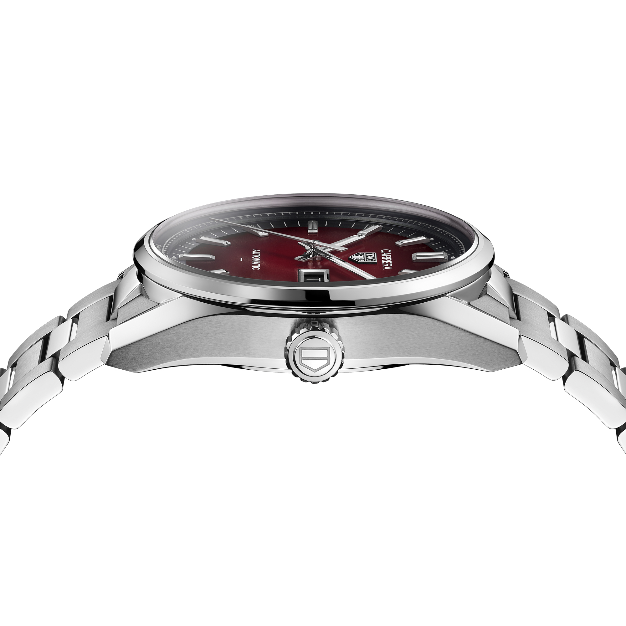 TAG Heuer Carrera Day-Date Red Dial Watch, 41mm