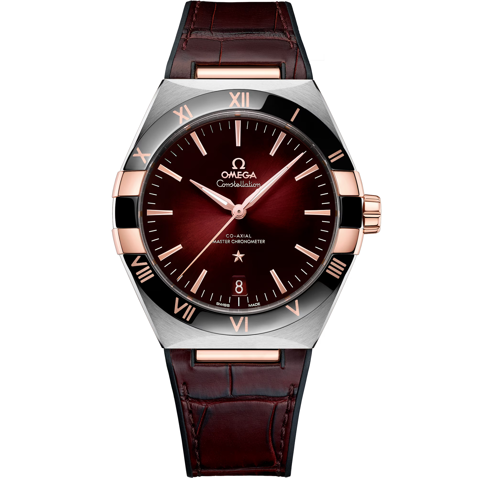 OMEGA Constellation Red Dial Watch, 41mm
