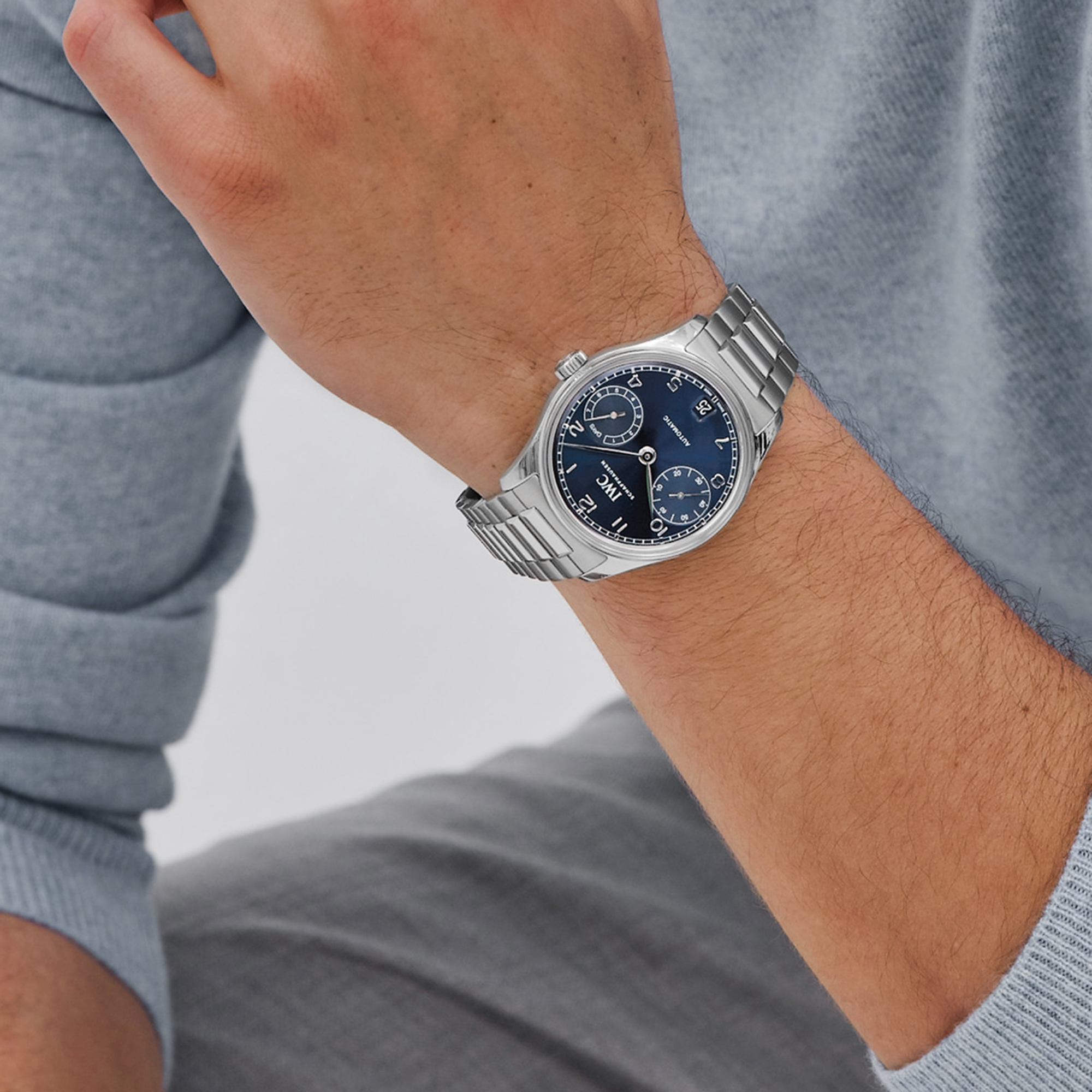 IWC Portugieser Automatic Blue Dial Watch, 42.4mm