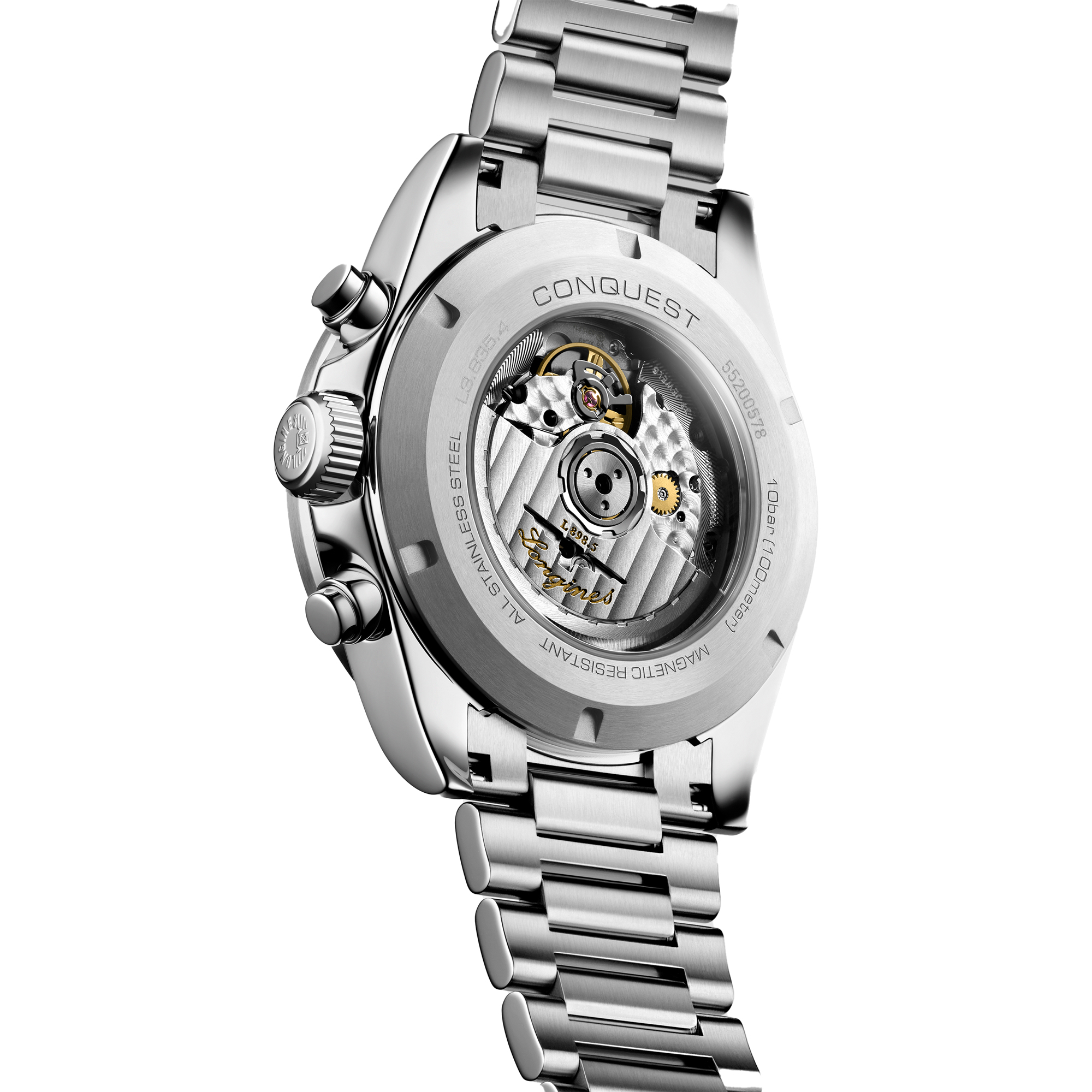 Longines Conquest Matt Silver Dial Watch, 42mm