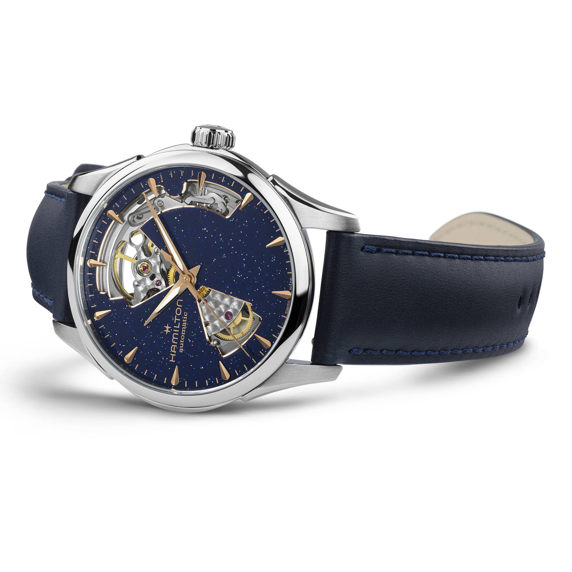 Hamilton Jazzmaster Open Heart Lady Auto Blue Dial Watch, 36mm