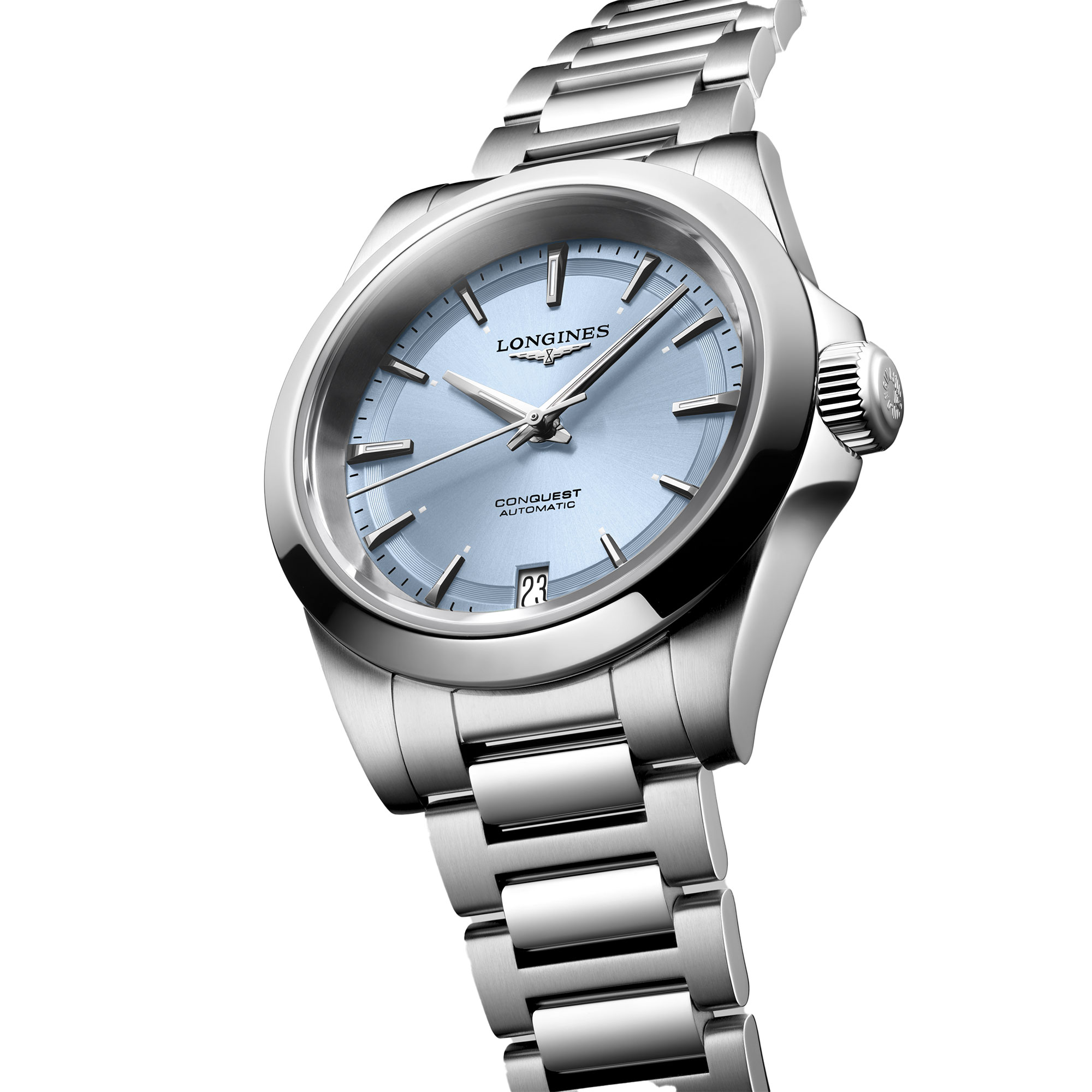 Longines Conquest Blue Dial Watch, 34mm