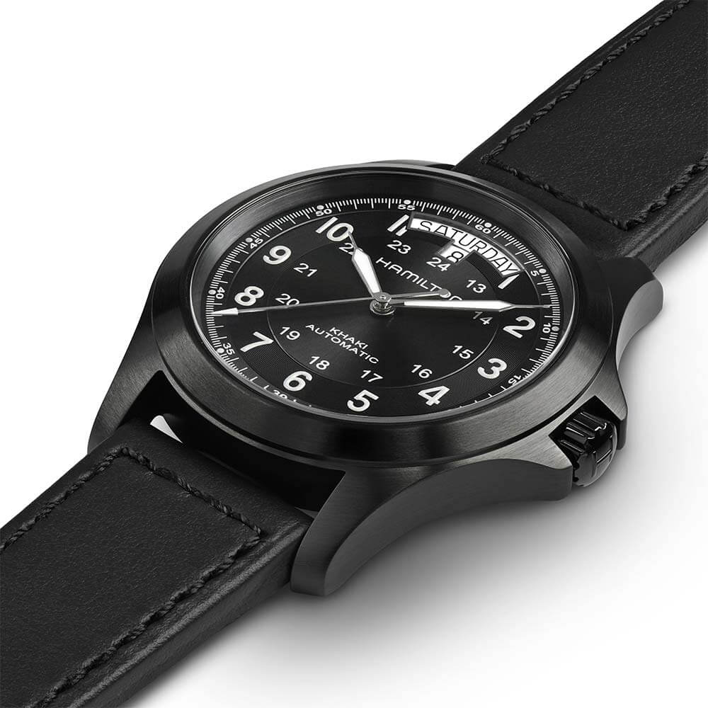 Hamilton Khaki King Day Date Auto Black Dial Watch, 40mm