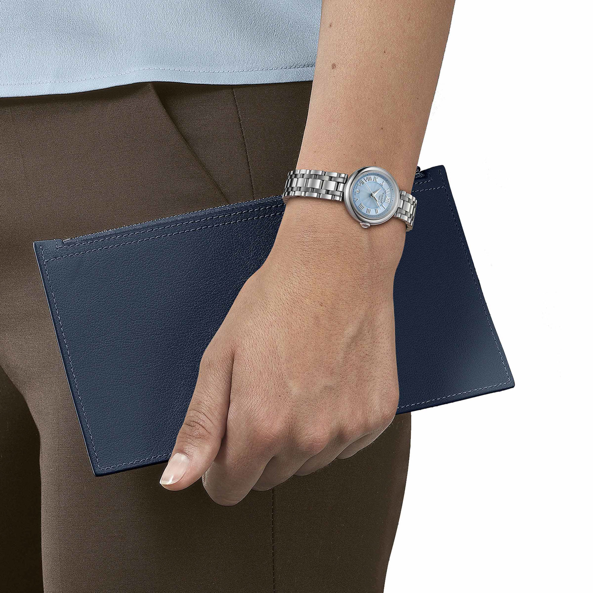 TISSOT Bellissima Blue Dial Watch, 26mm