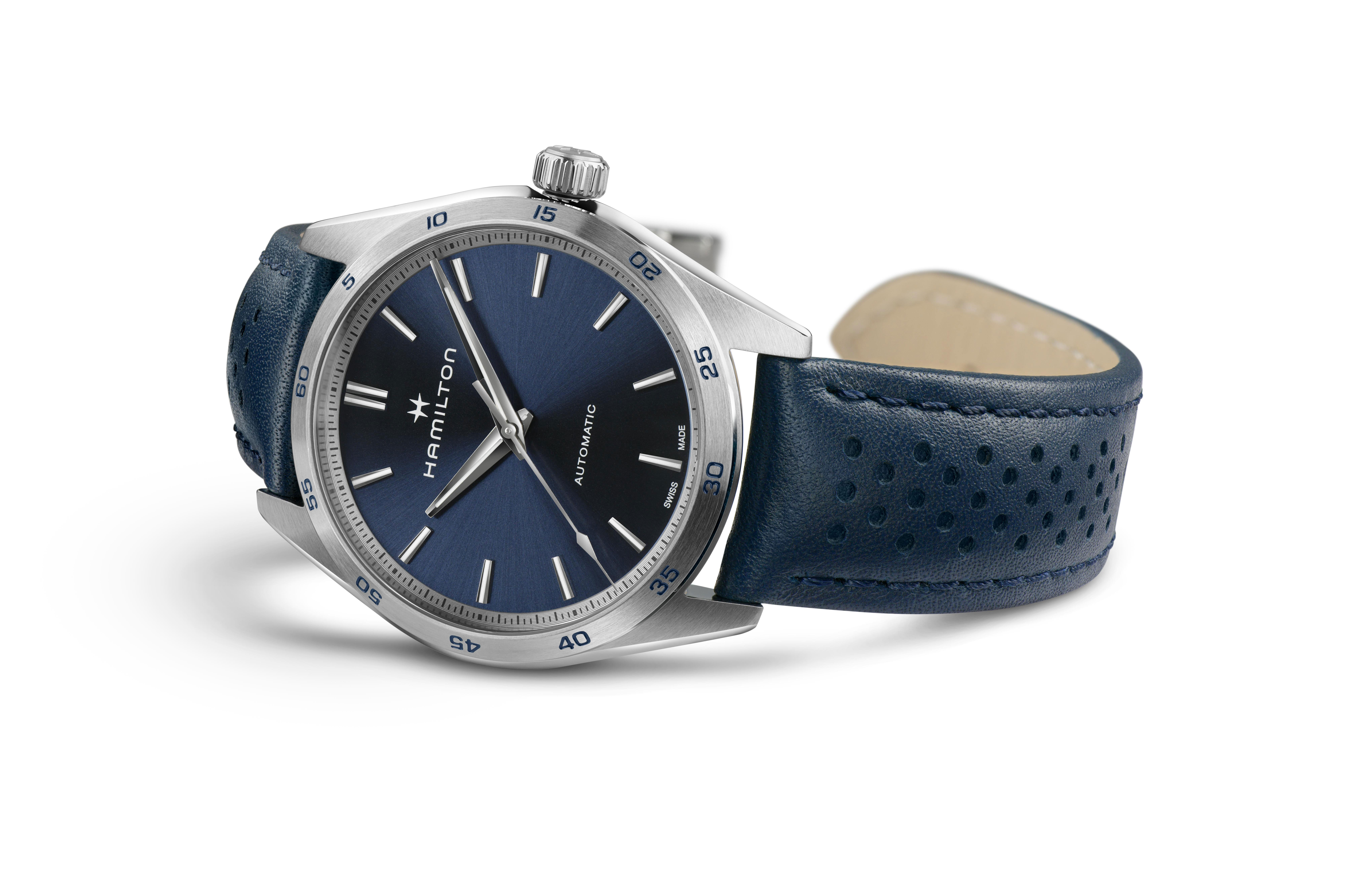 Hamilton Jazzmaster Performer Auto Blue Dial Watch, 38mm