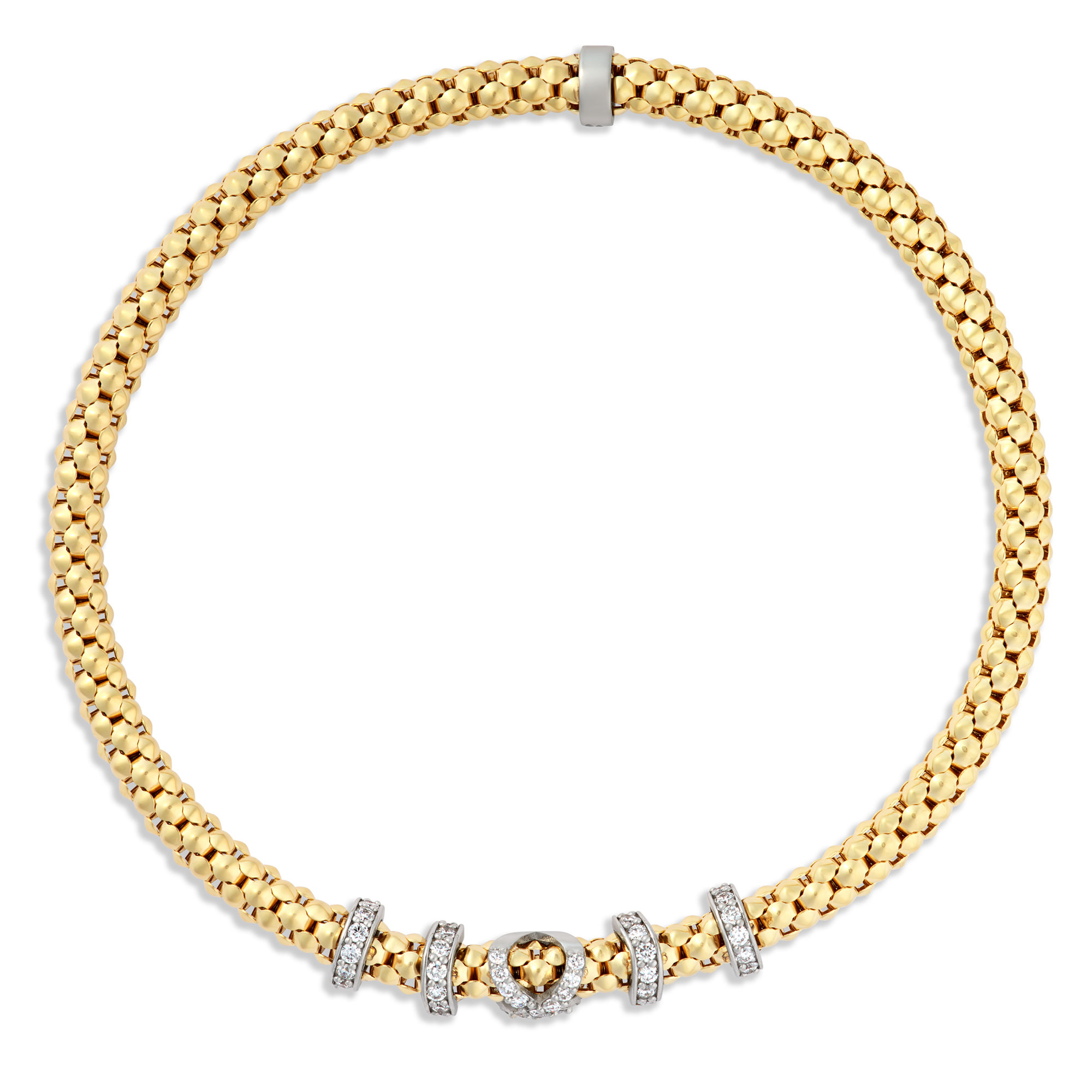 Toscano Stretchy Bracelet, &frac12; Carat Total Weight, 18K Yellow Gold