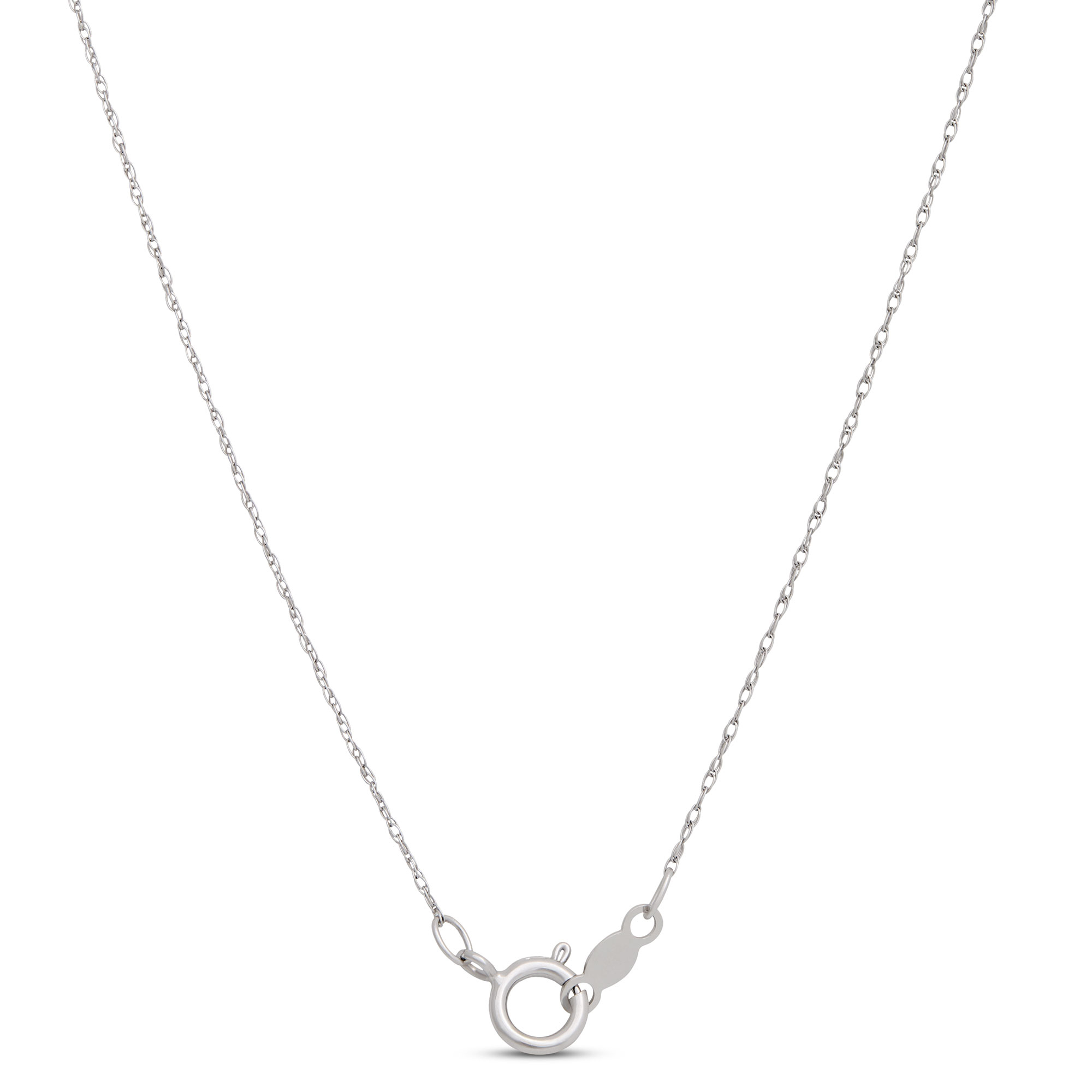 Pearl and Blue Topaz Pendant Necklace, 14k White Gold