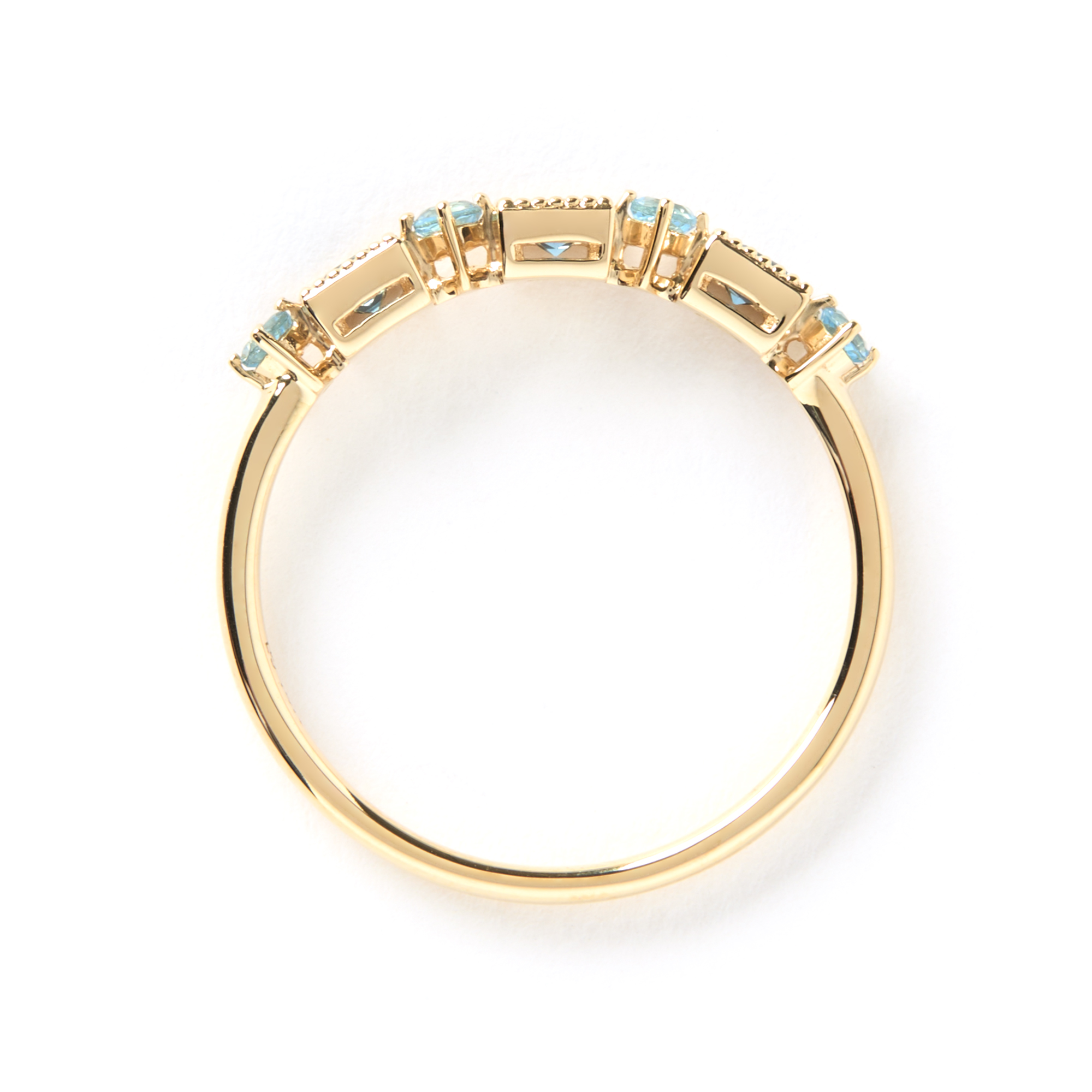 Blue Topaz Ring, 14K Yellow Gold