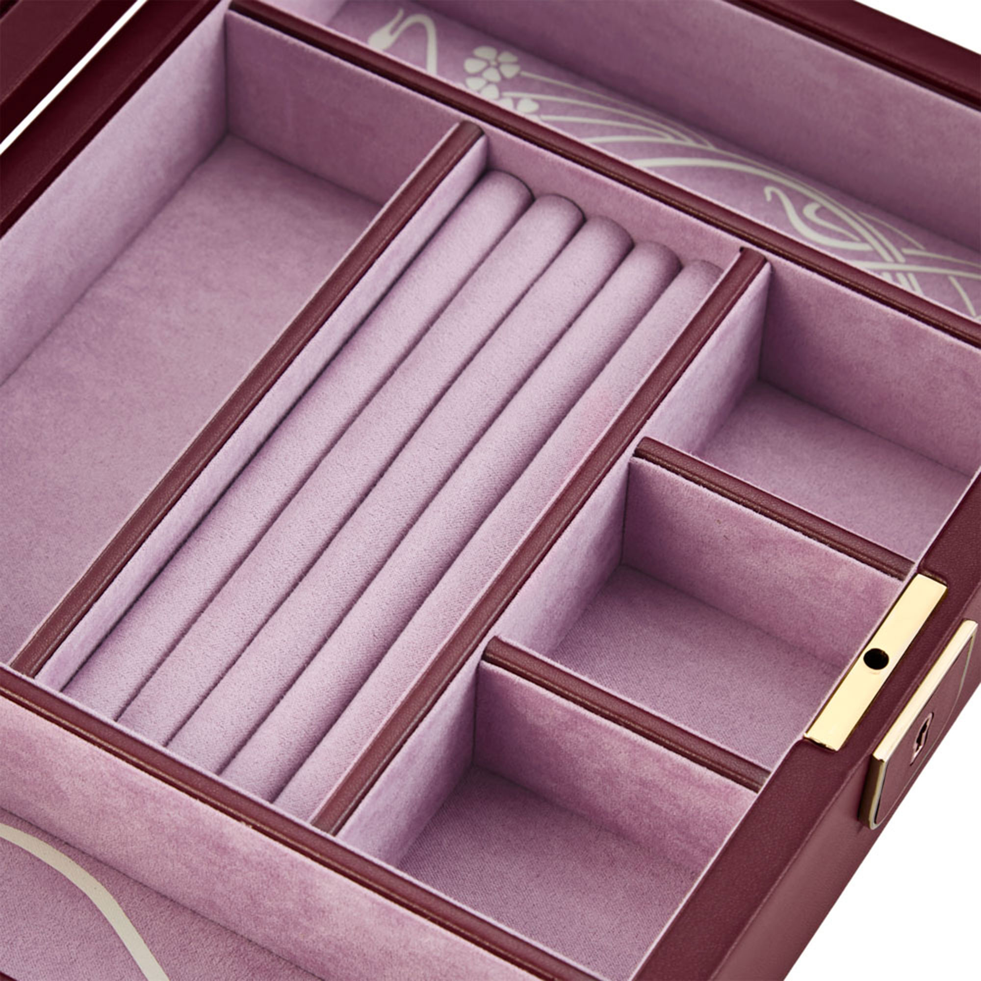 WOLF X LIBERTY Ianthe Medium Jewelry Box - Burgundy