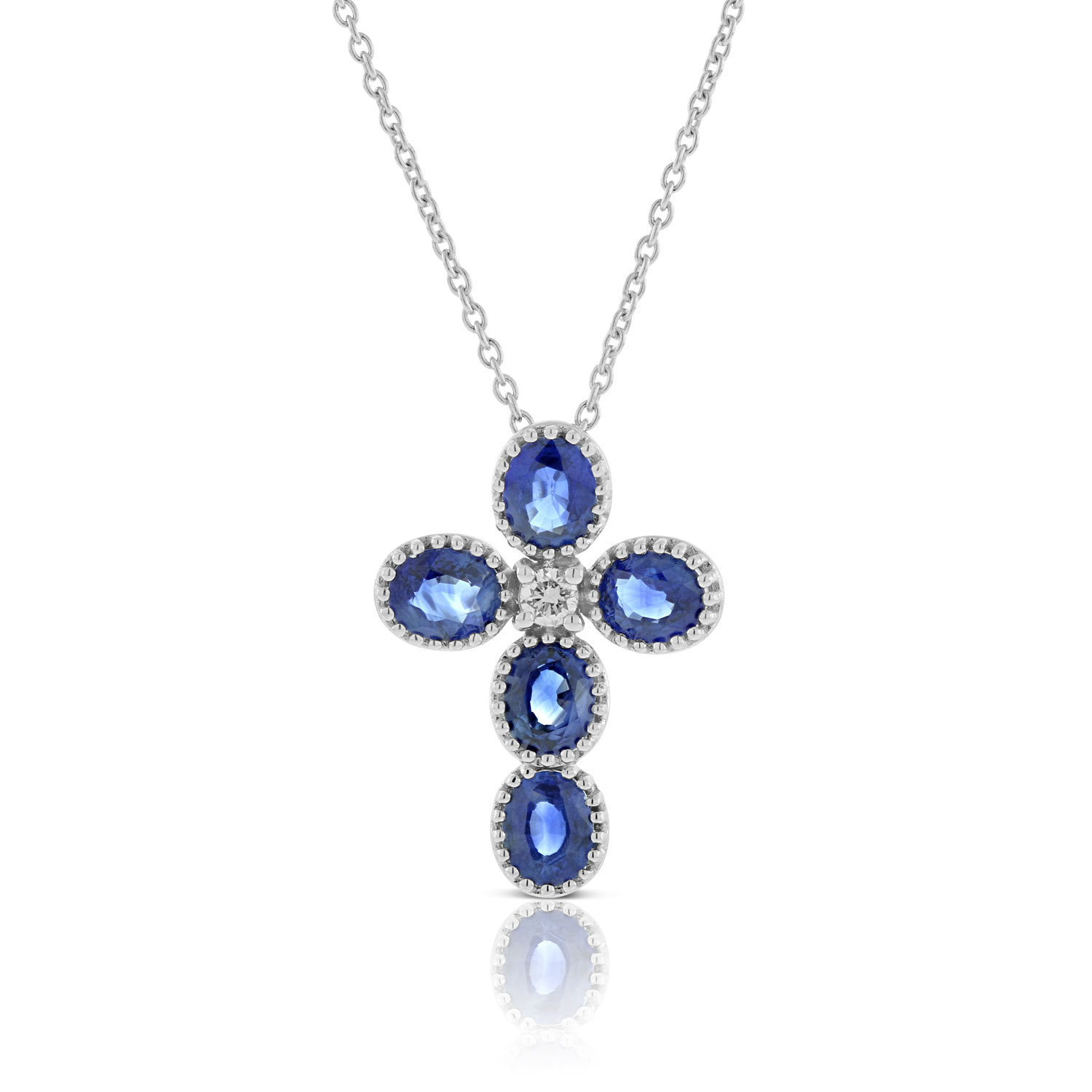 Diamond Cross Necklace 14K 
