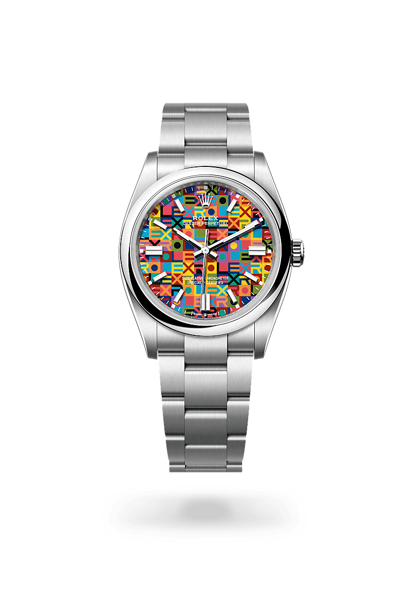 rolex oyster perpetual in oystersteel, m126000-0016 - ben bridge