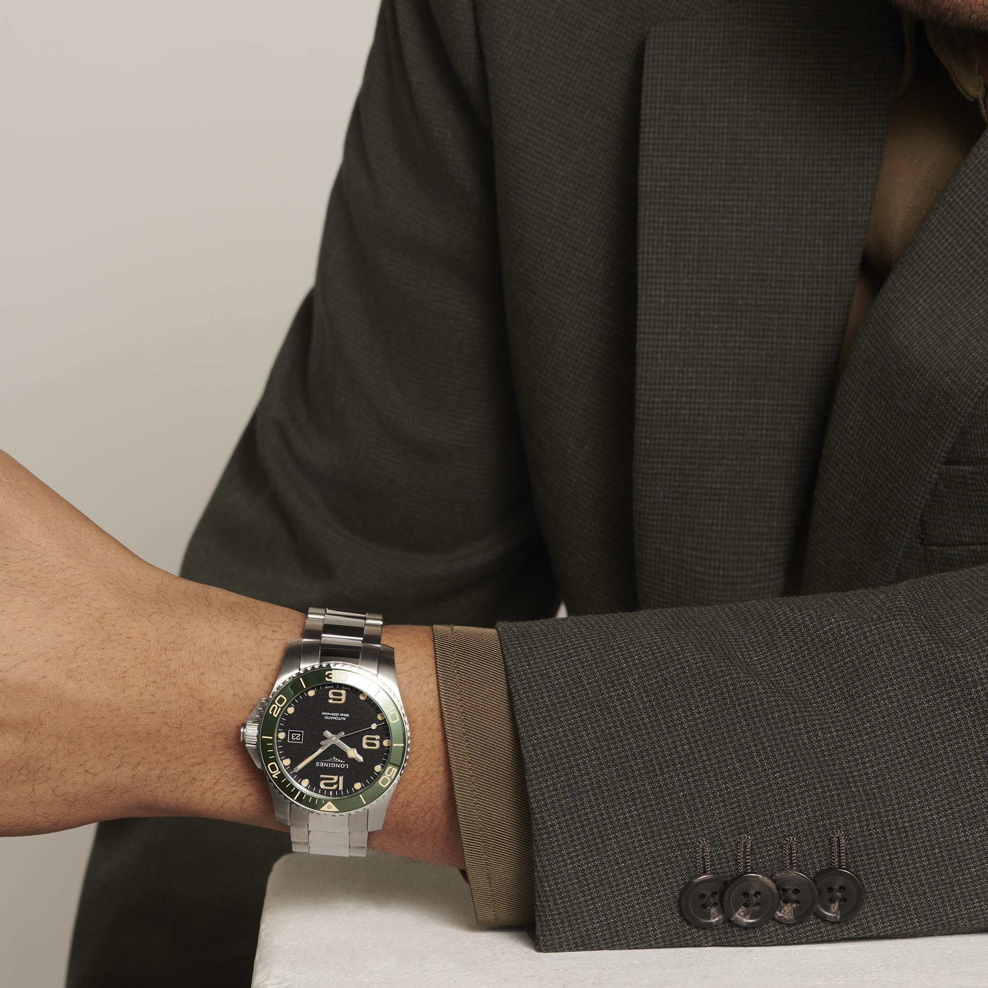 Longines HydroConquest Black Dial Watch, 41mm