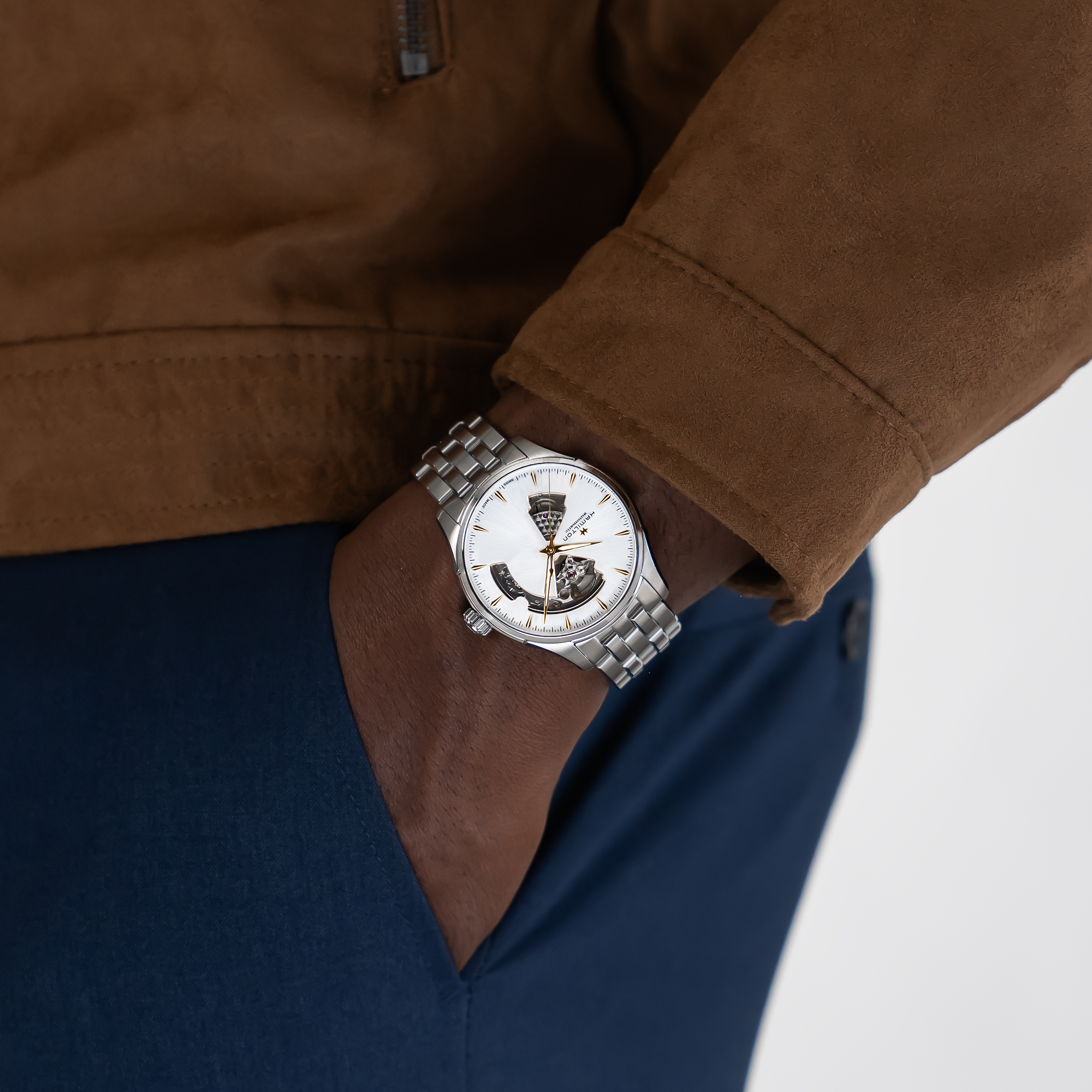 時計 Hamilton Jazzmaster Open Heart Auto Hamilton Jazzmaster Open Heart – Spicer Greene Jewelers