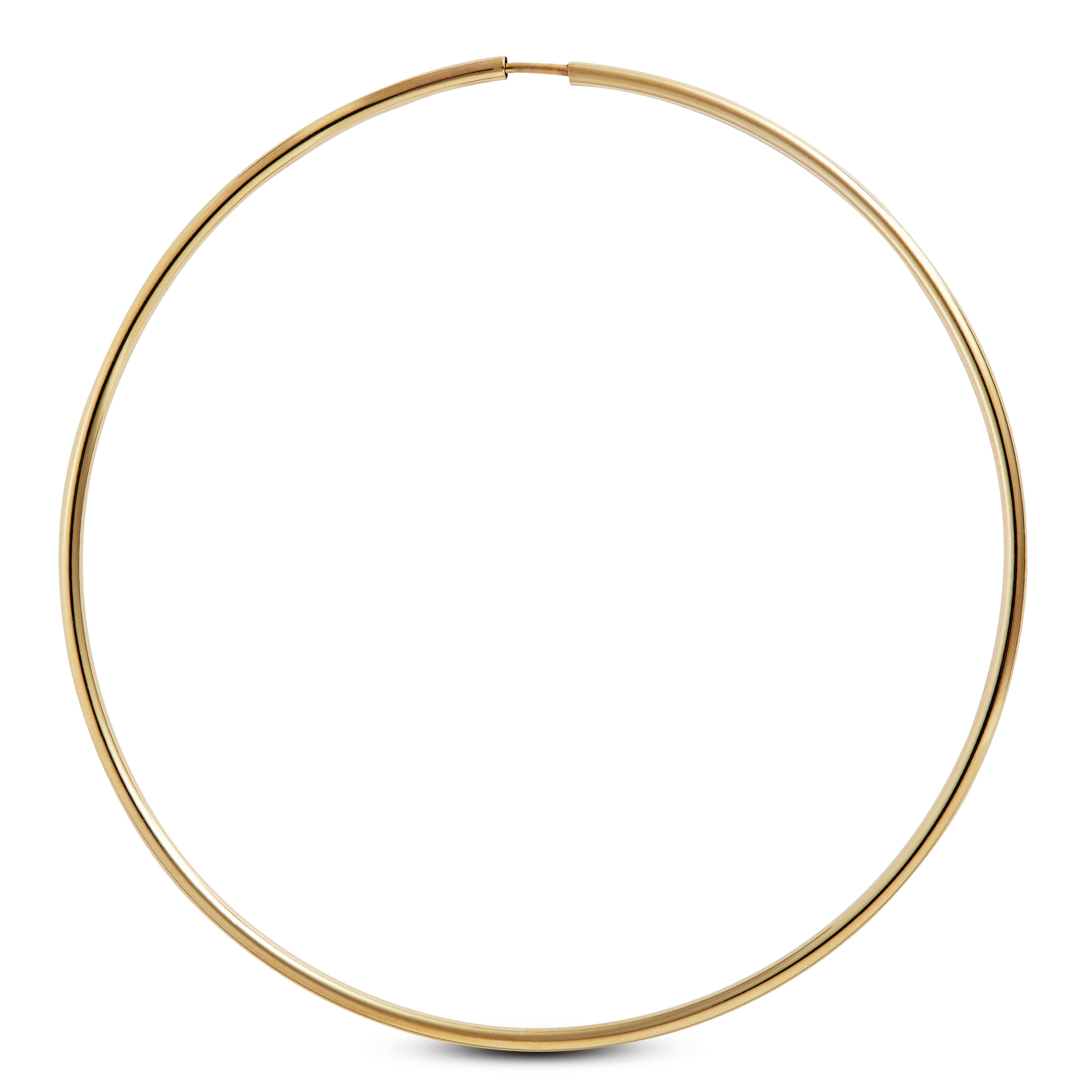 60MM Endless Hoop Earrings 14K