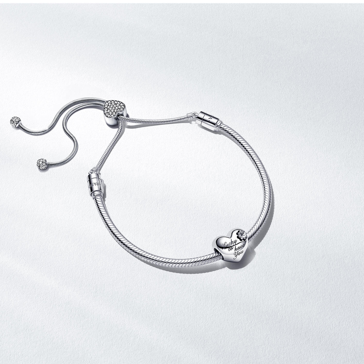 Pandora Heart \u0026 Clover Bracelet Gift 