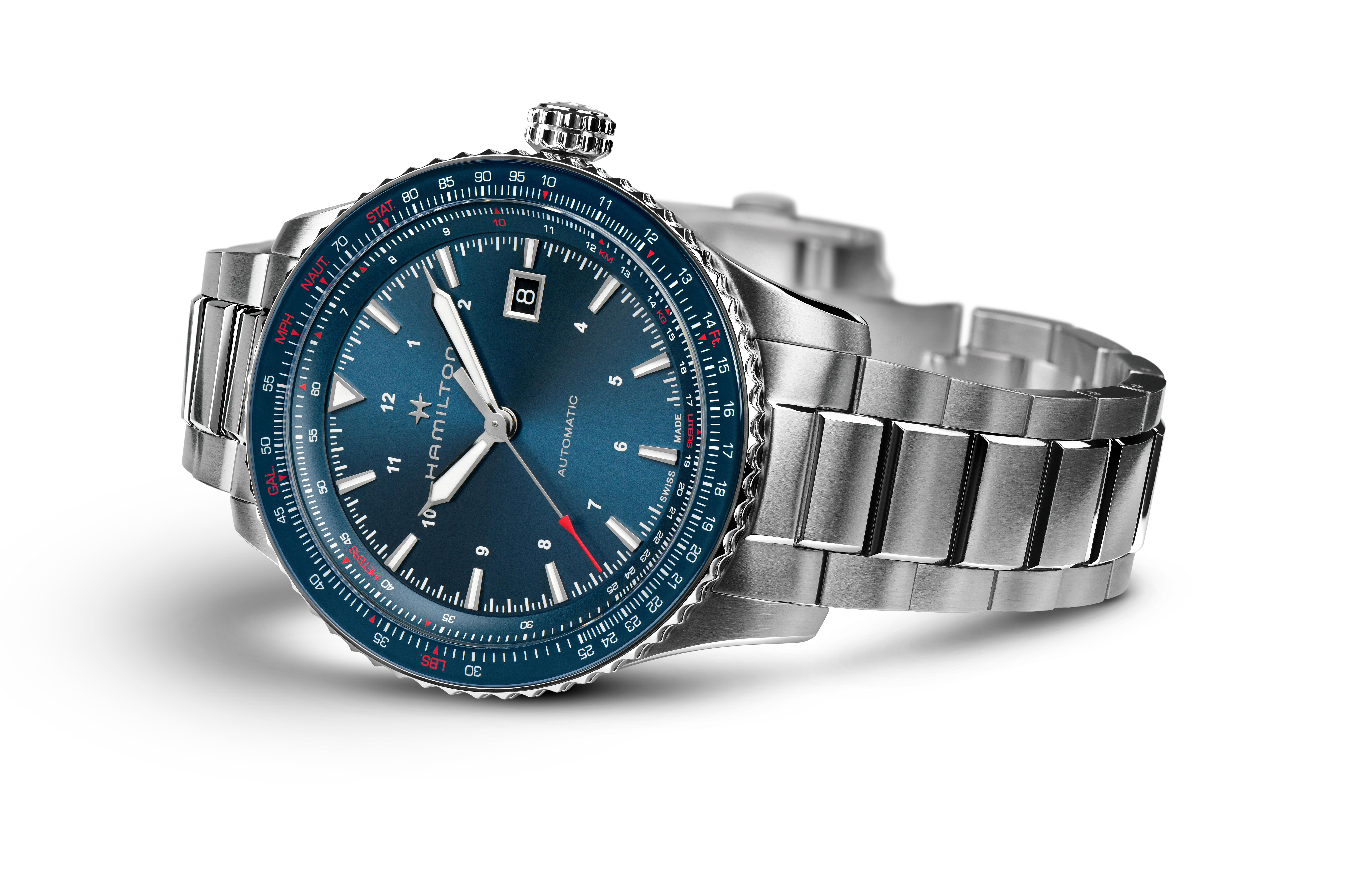 Hamilton Khaki Aviation Converter Auto Watch Blue Dial, 42mm