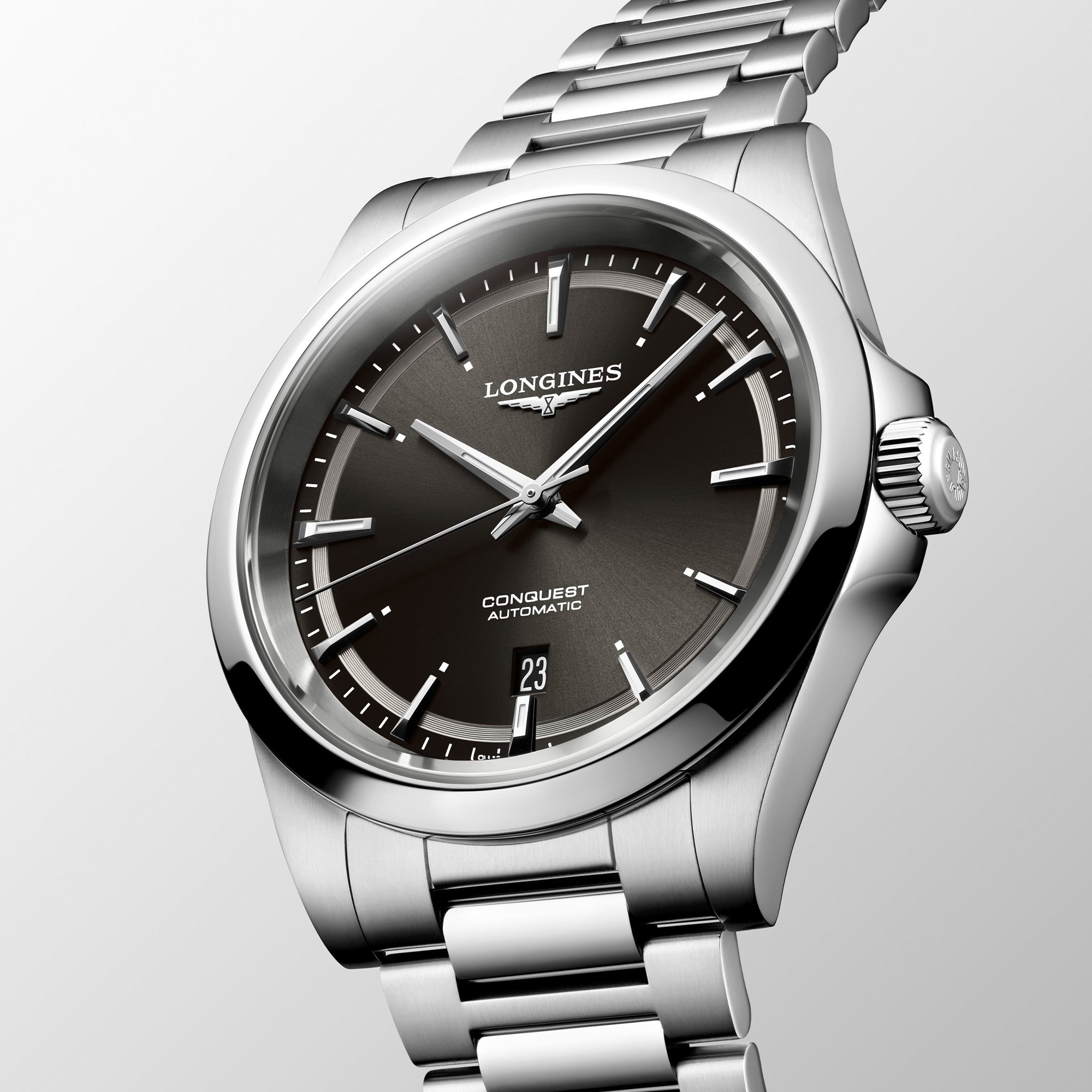 Longines Conquest Watch Black Dial, 41mm
