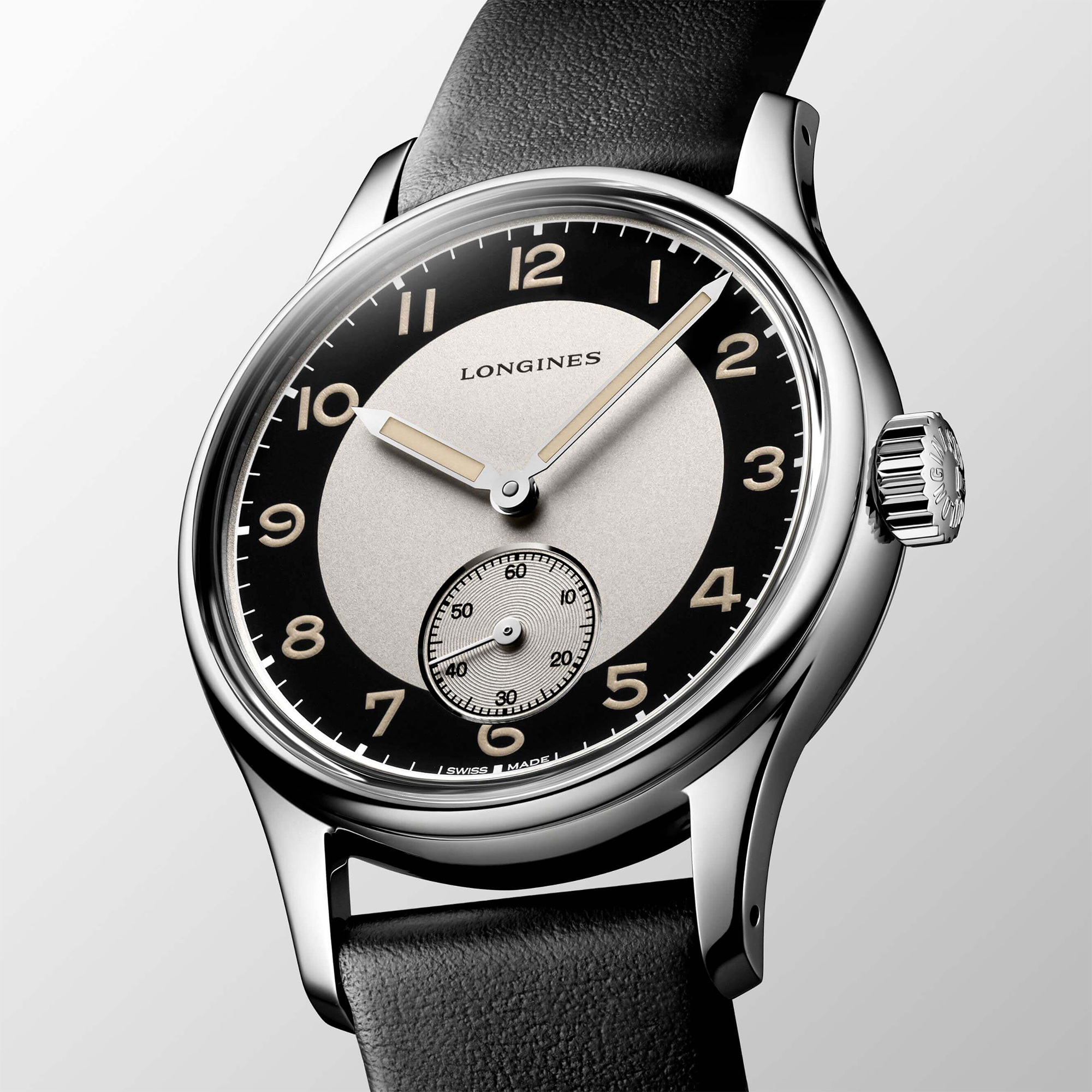 Longines Heritage Classic Tuxedo Leather Automatic Watch, 38mm