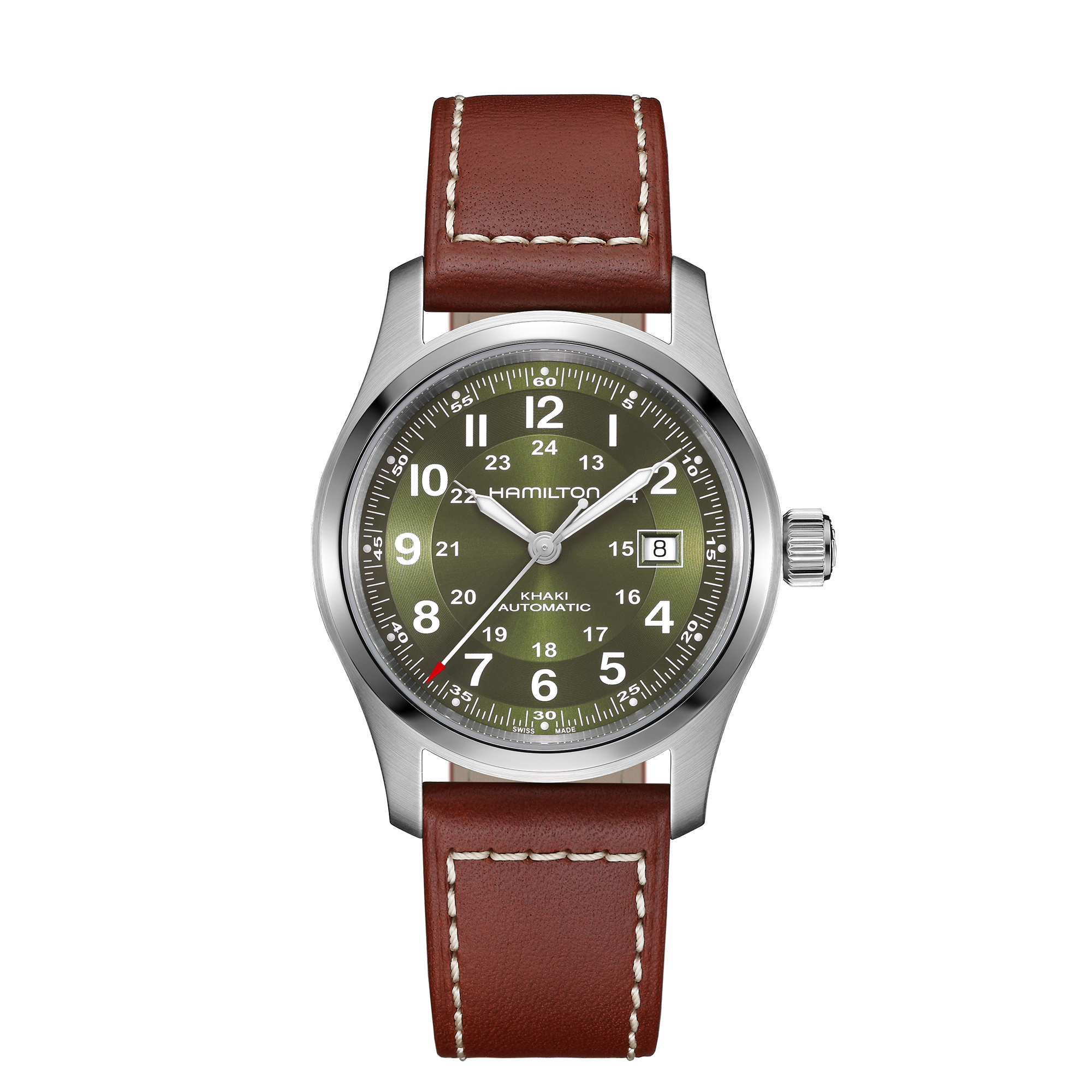 Hamilton Khaki Field 腕時計 カーキ Hamilton Khaki Field Green Dial Watch, 42mm