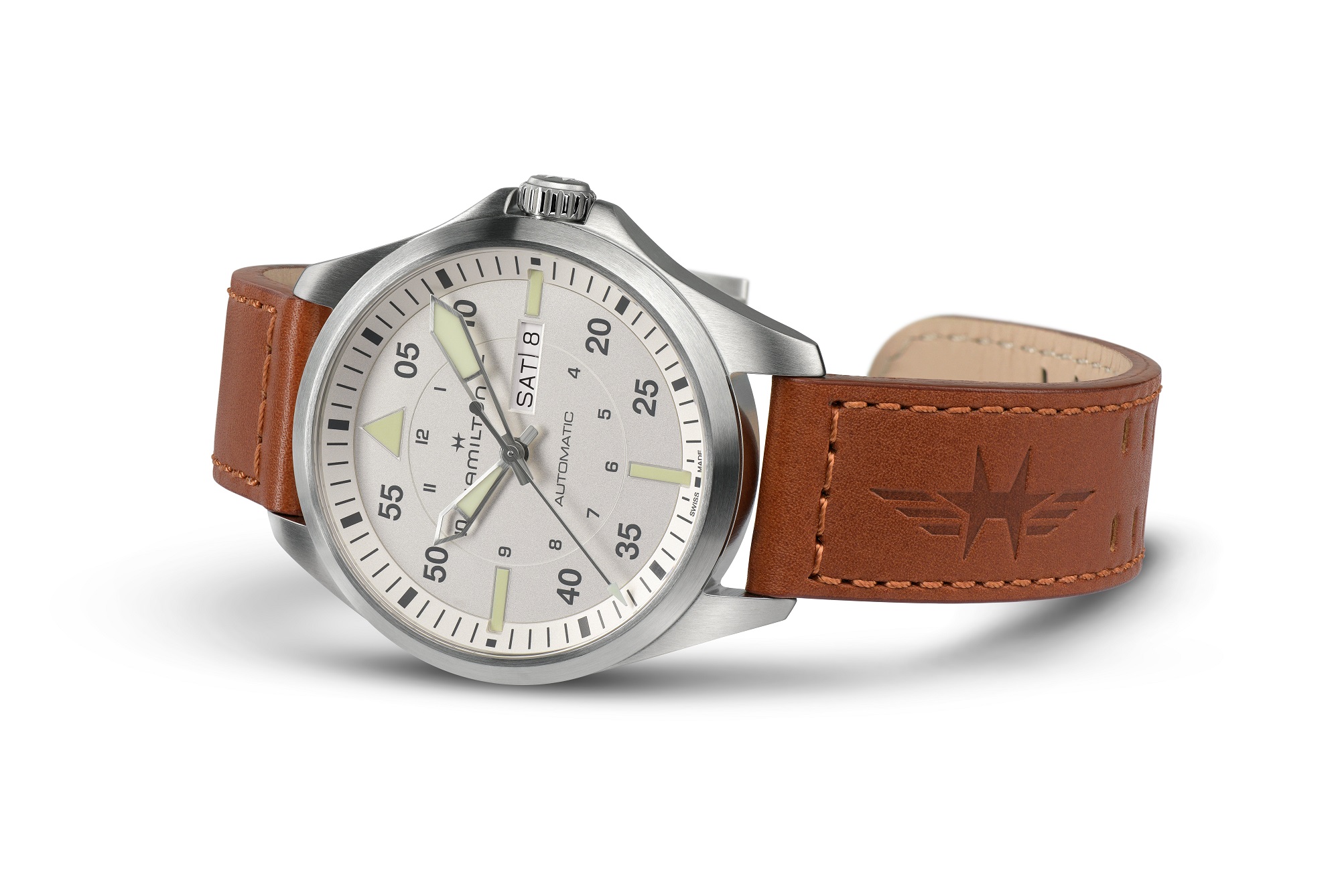 ⭐︎おまけ付き⭐︎【HAMILTON】ハミルトン KHAKI PILOT AUTO 2024年 ハミルトン新作 カーキ アビエーション パイロット