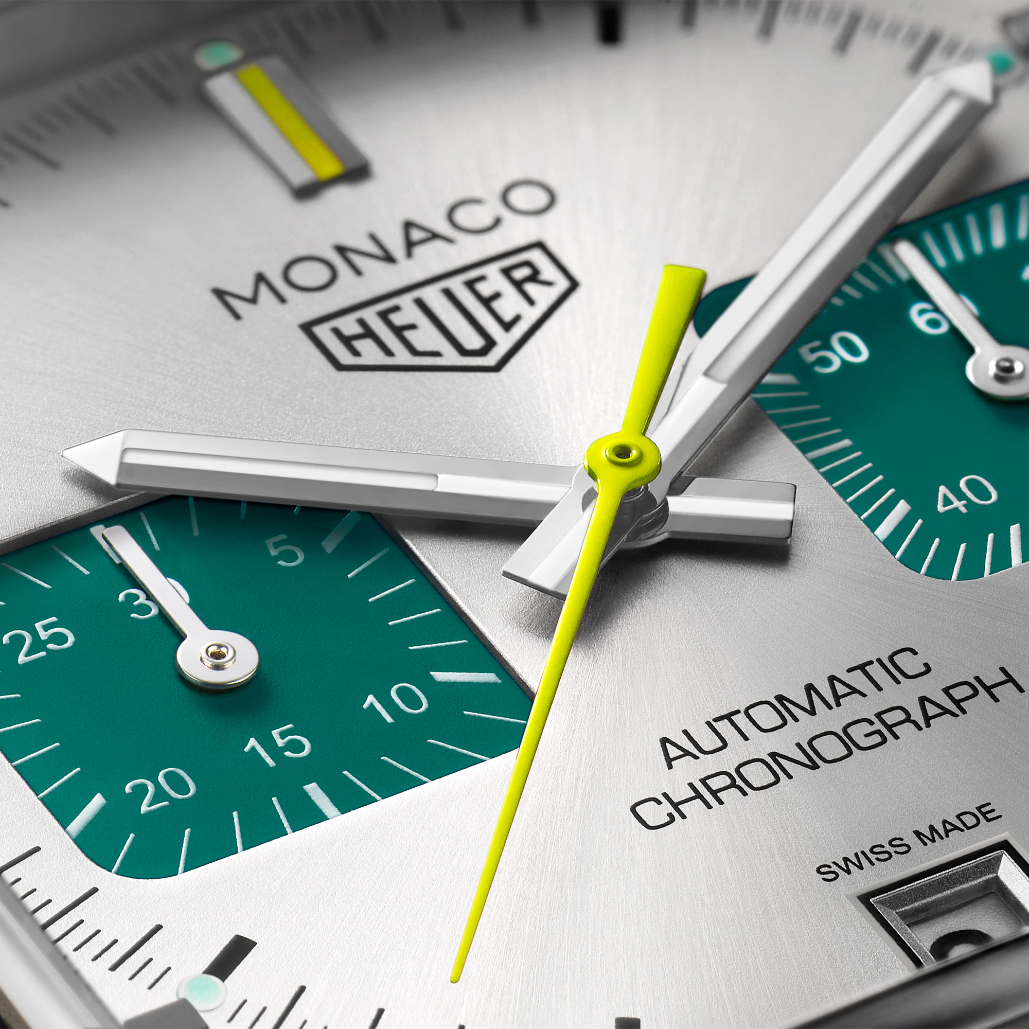 TAG Heuer Monaco Chronograph Racing Silver Dial Watch, 39mm