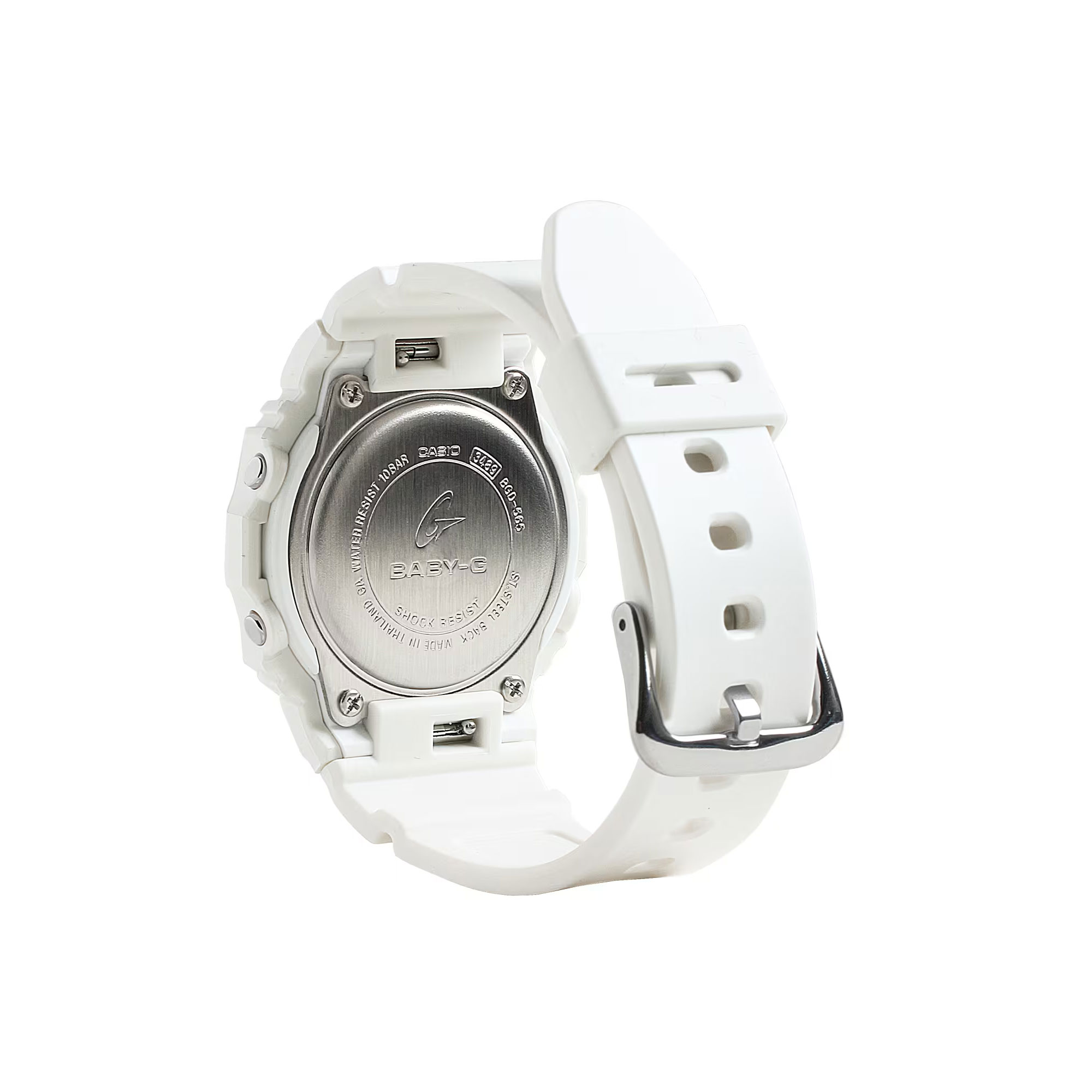 Casio Baby-G White Digital Classic Digital Dial Watch, 38mm