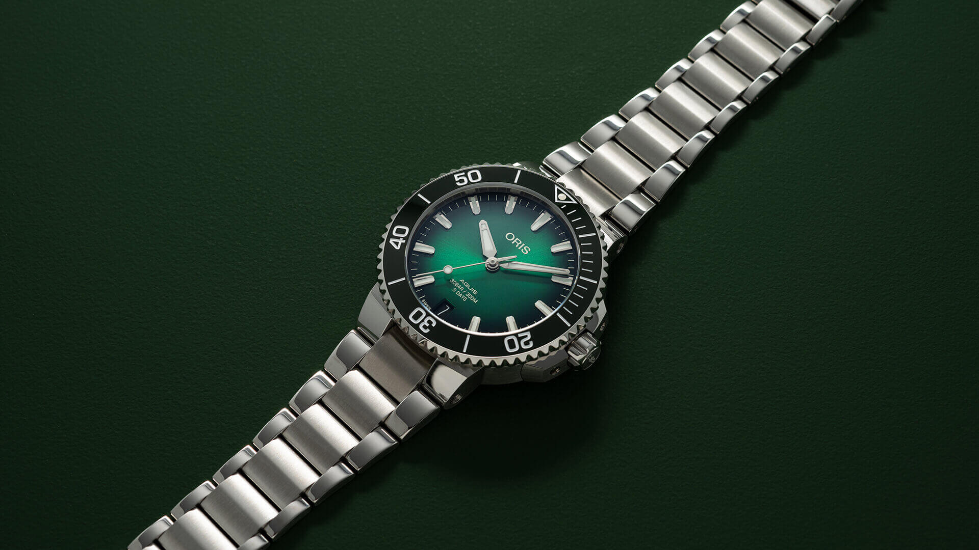 Oris Aquis Calibre 400 Watch Green Dial, 41.50mm