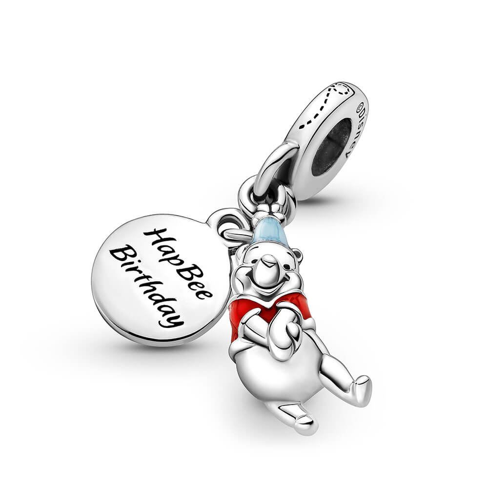 Pandora Disney Winnie the Pooh Birthday Enamel Dangle Charm - 799385C01