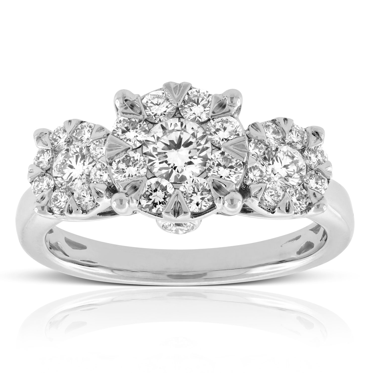 cluster stone ring