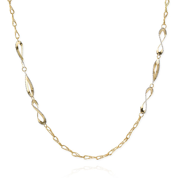 Toscano Double Curb Necklace 18K | Ben Bridge Jeweler