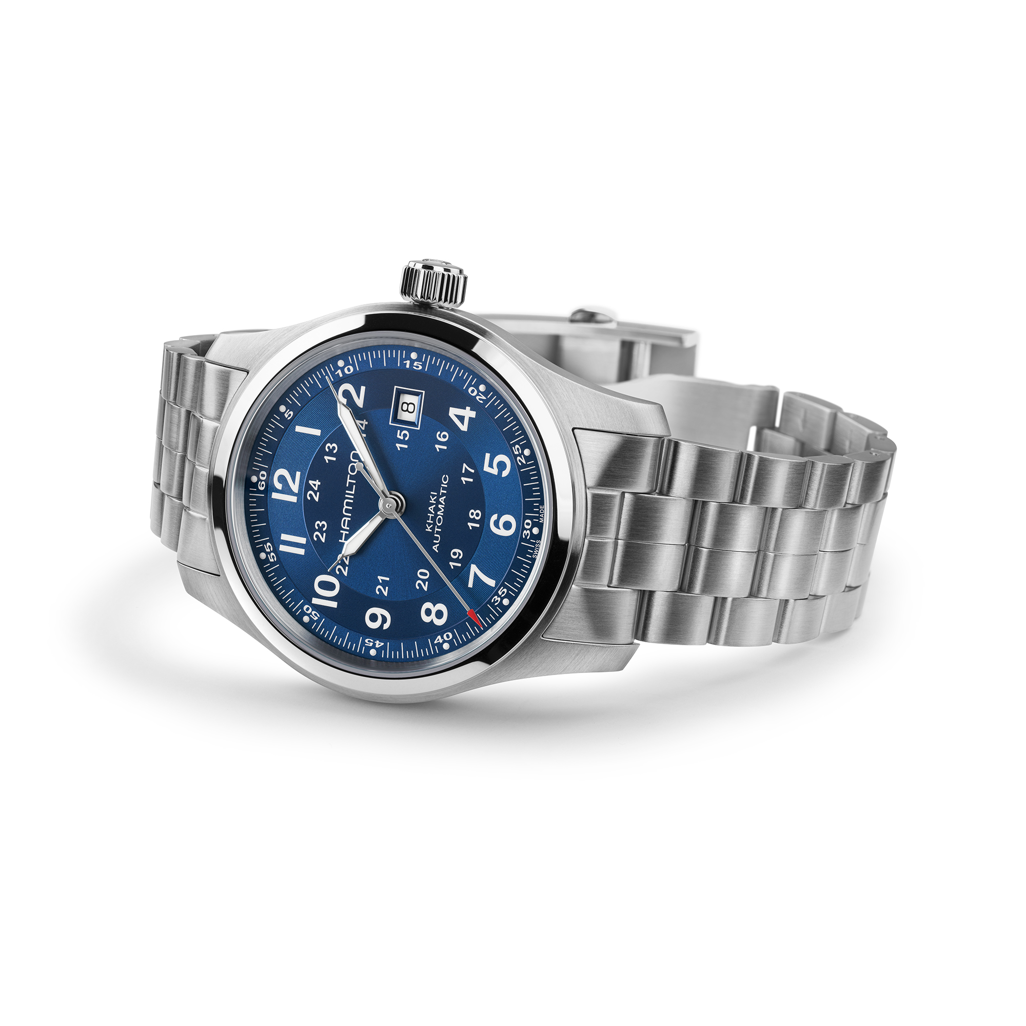 Hamilton Khaki Field Auto Blue Dial Watch, 42mm