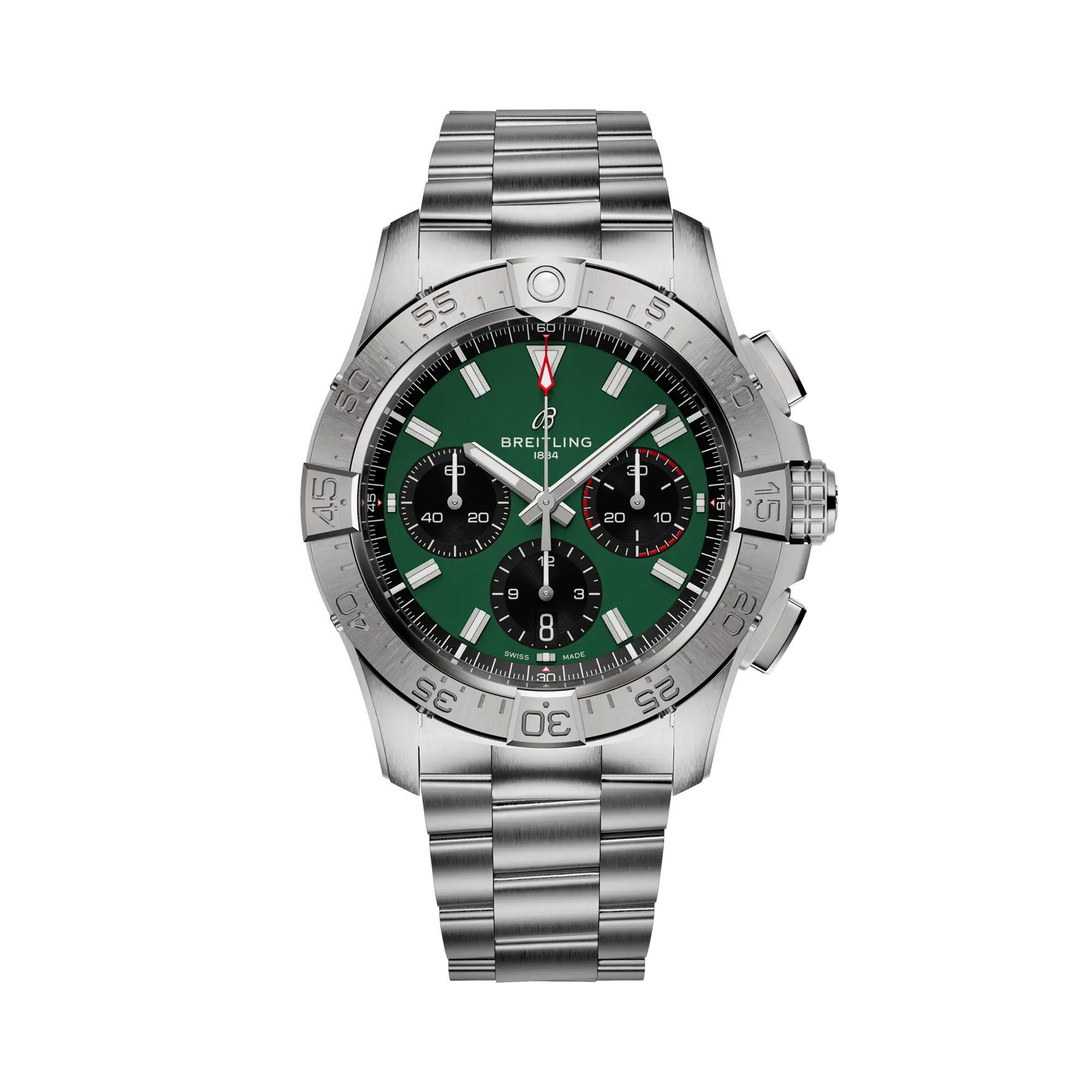 Breitling Avenger BO1 Chronograph Green Dial Stainless Steel