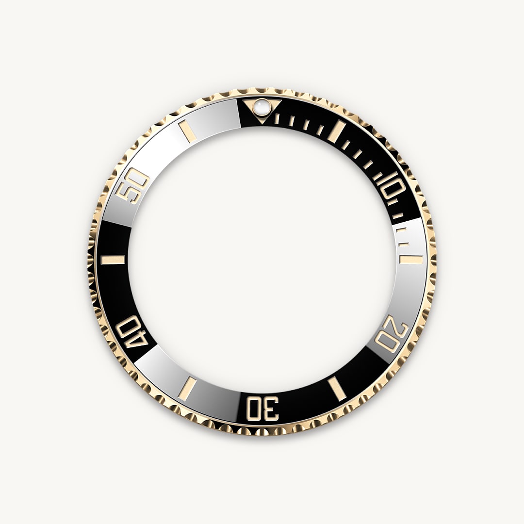 rolex submariner in 18 ct yellow gold, m126618ln-0002 - unidirectional rotatable bezel - ben bridge