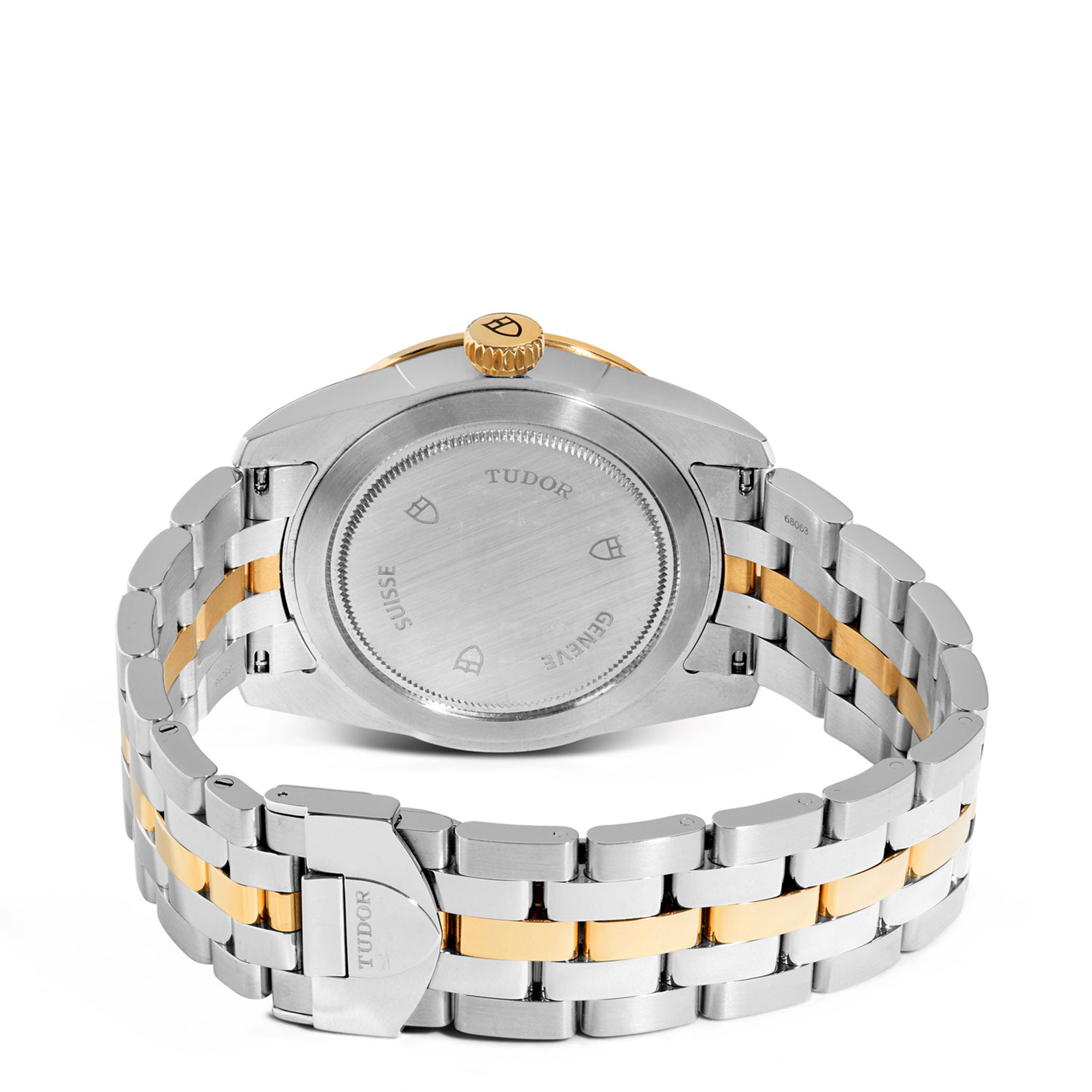 Pre-Owned TUDOR Glamour Date+Day Watch Champagne Dial Steel Bracelet, 39mm
