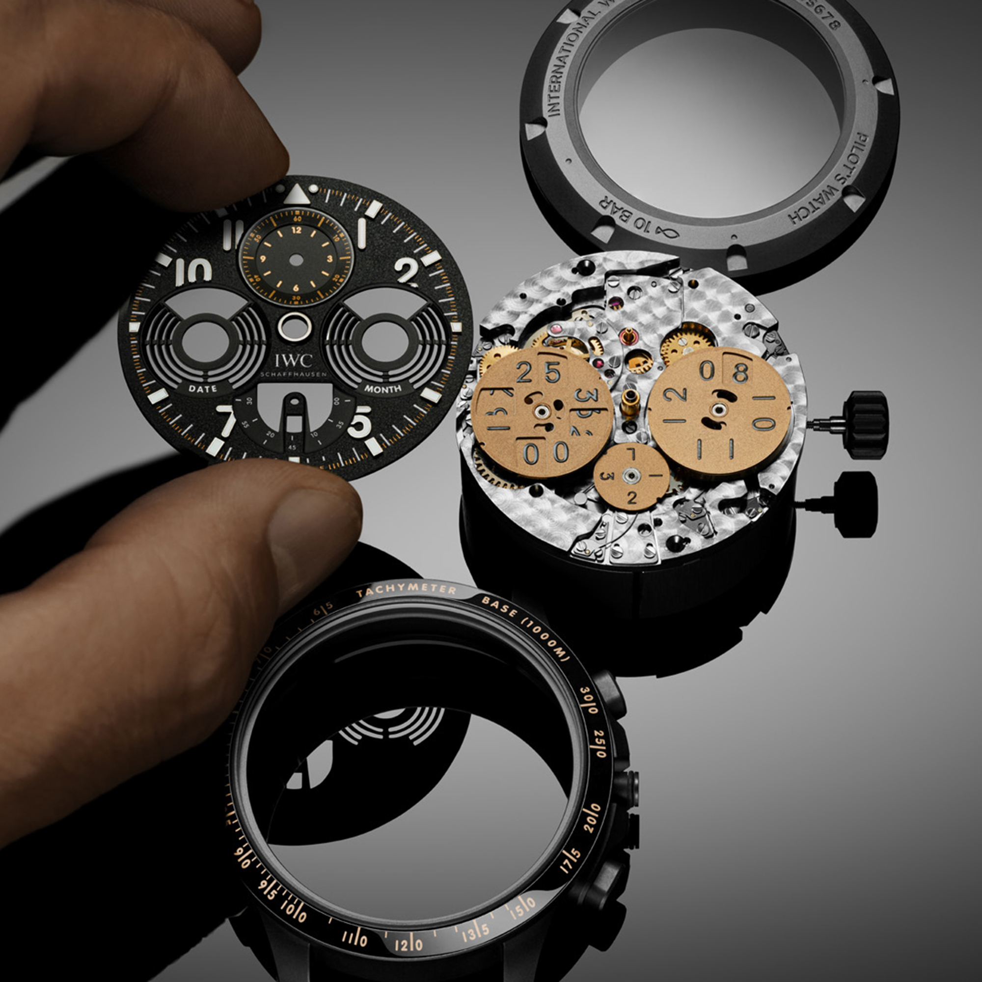 IWC Pilot&rsquo;s Watch Performance Chronograph Perpetual Calendar Digital Date-Month Black Dial Watch, 43mm