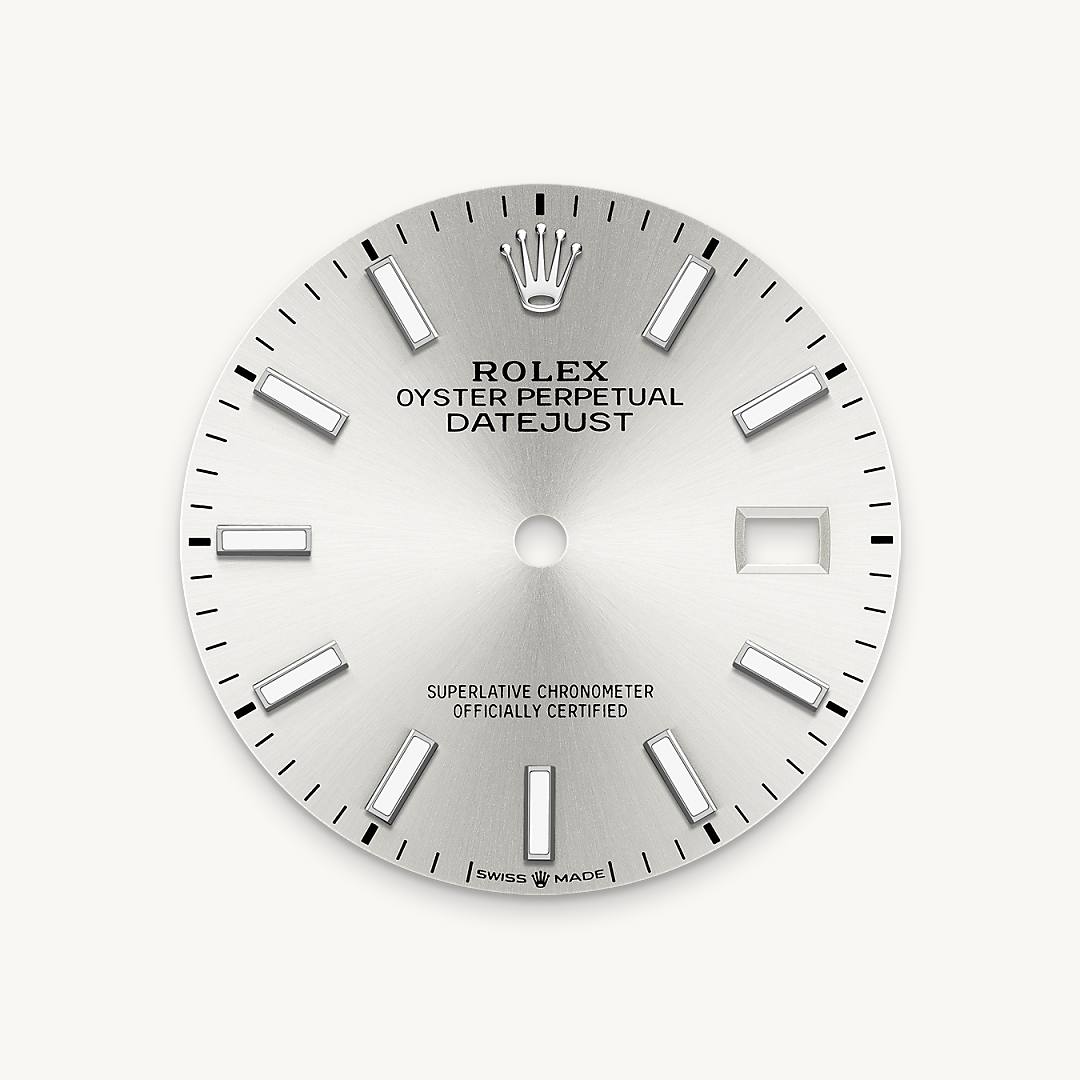 rolex datejust in oystersteel, m126200-0002 - silver dial - ben bridge