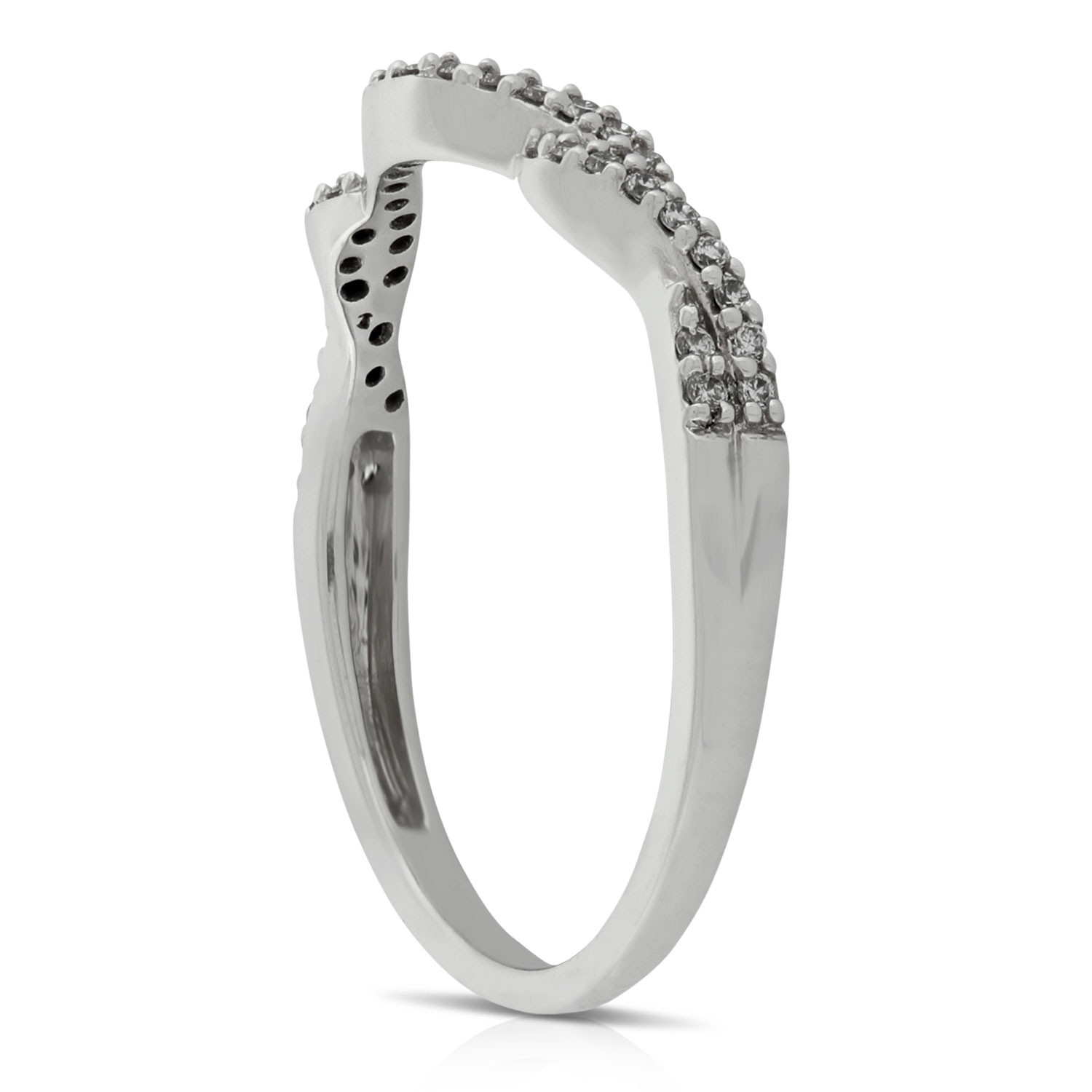 Diamond Contour Band 14K