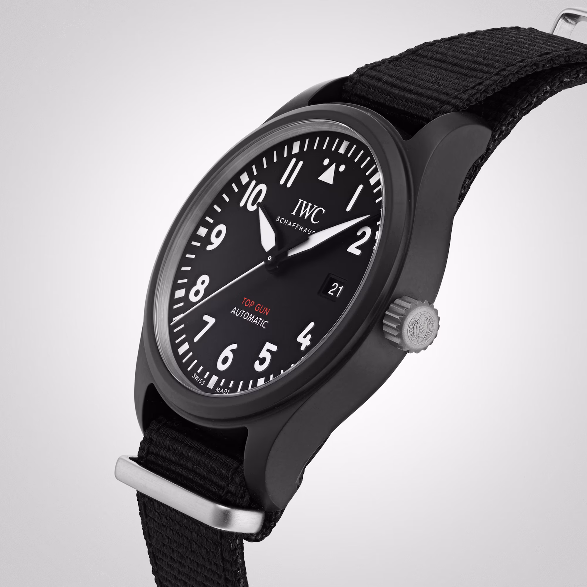 IWC Pilot&rsquo;s Watch Automatic TOP GUN Black Dial Watch, 41mm