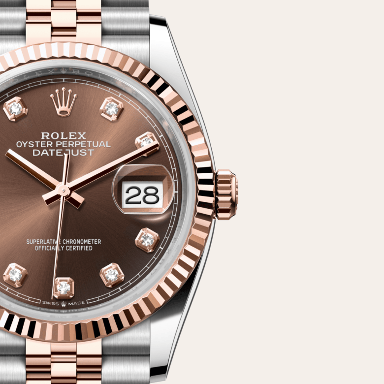 Rolex Datejust 36 Everose Rolesor - combination of Oystersteel and