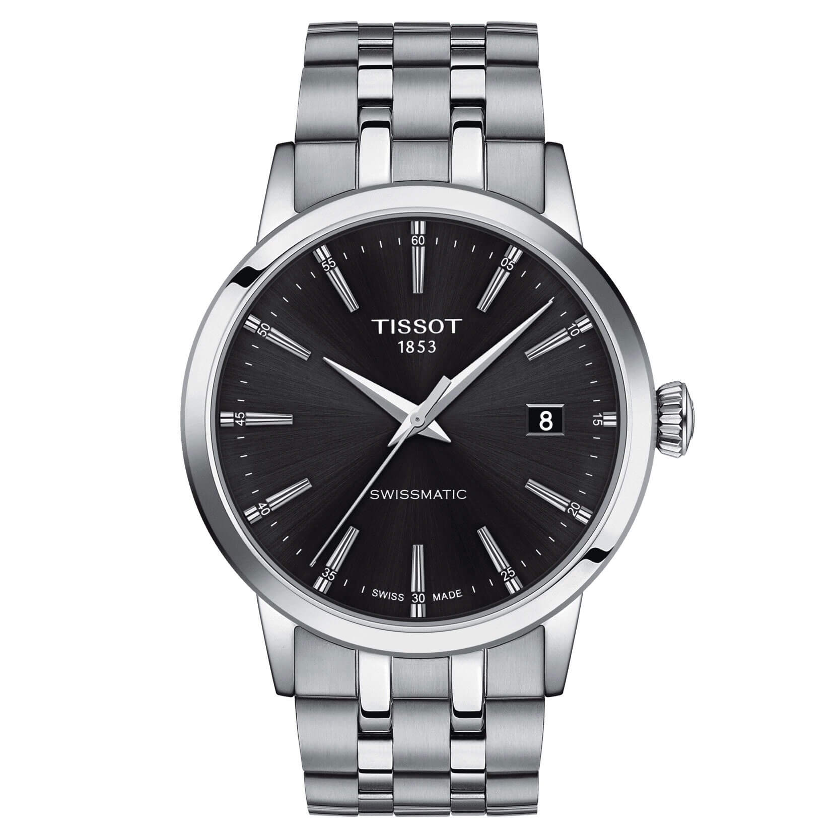 [レア品］TISSOT classic dreamメンズ 時計 黒 Tissot Men's Swiss Classic Dream Black Leather Strap Watch