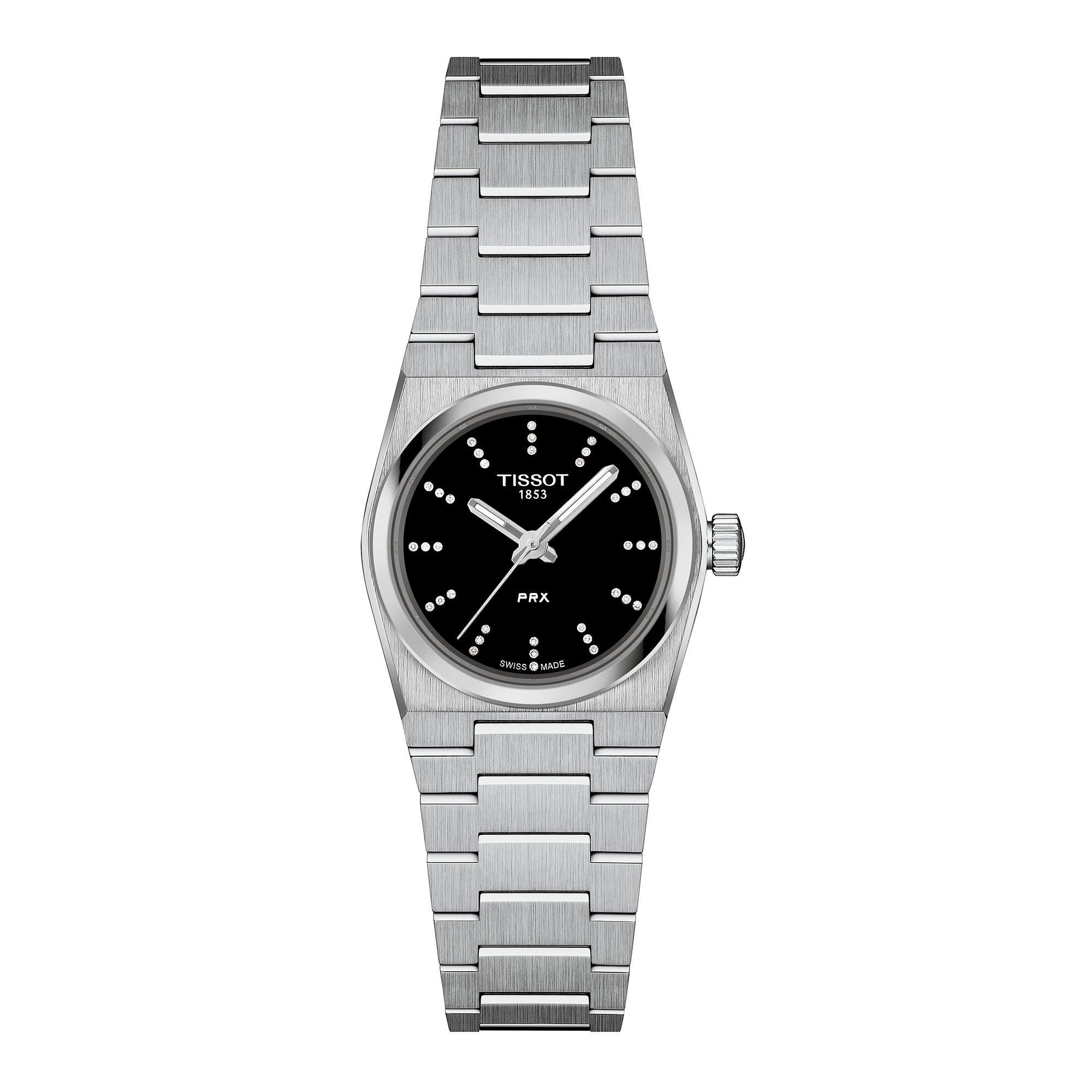 TISSOT PRX Black Dial Watch, 25mm