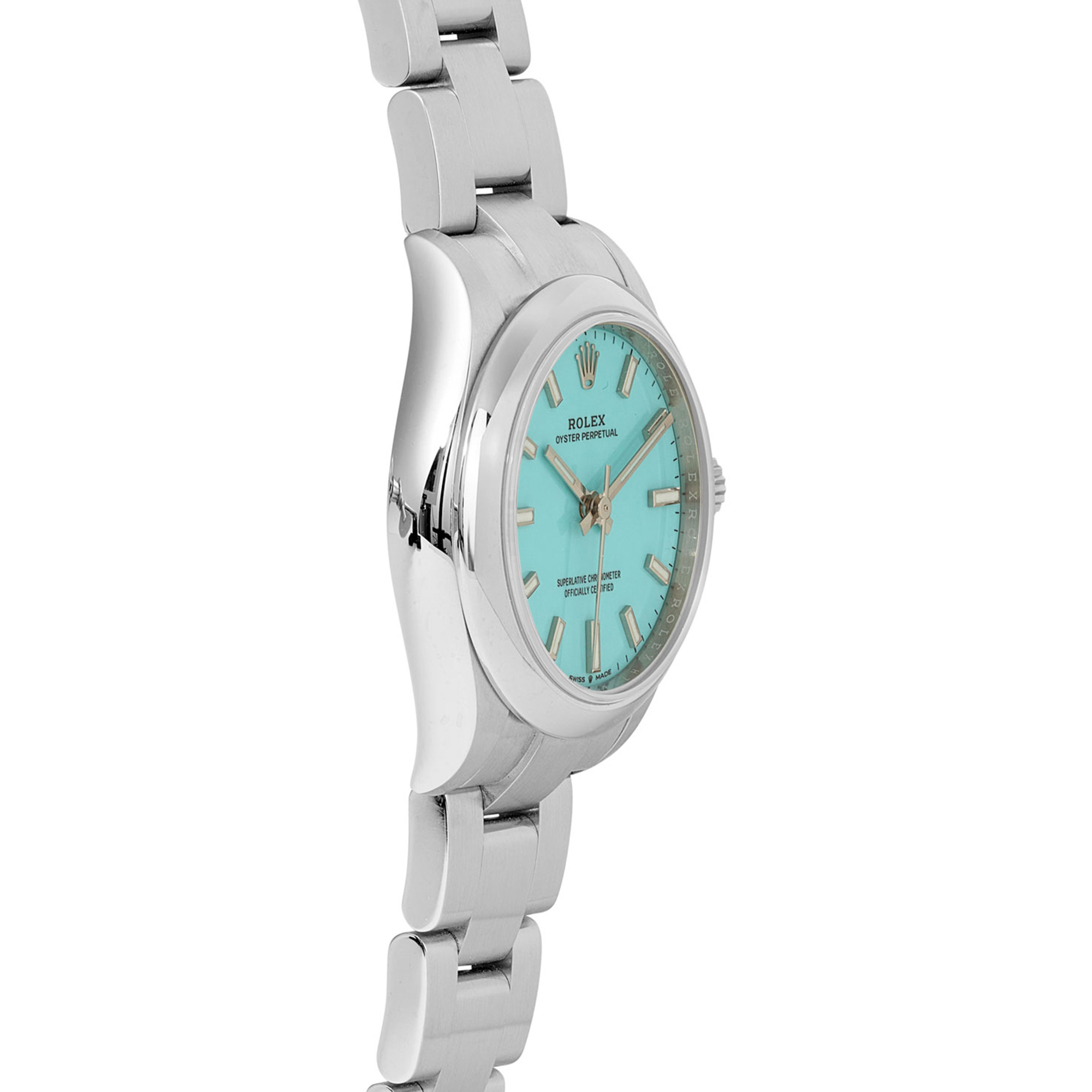 Pre-Owned Rolex Oyster Perpetual, Turquoise Dial, 31mm image number 2