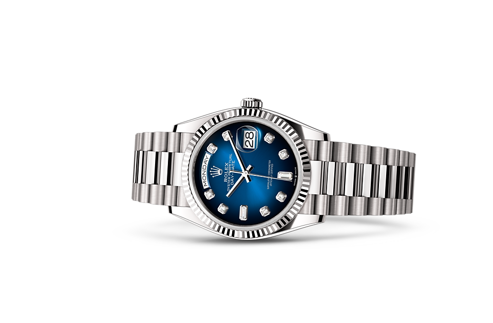 Rolex Day-Date 36 Day-Date Oyster, 36 mm, white gold - M128239-0023 at Ben Bridge
