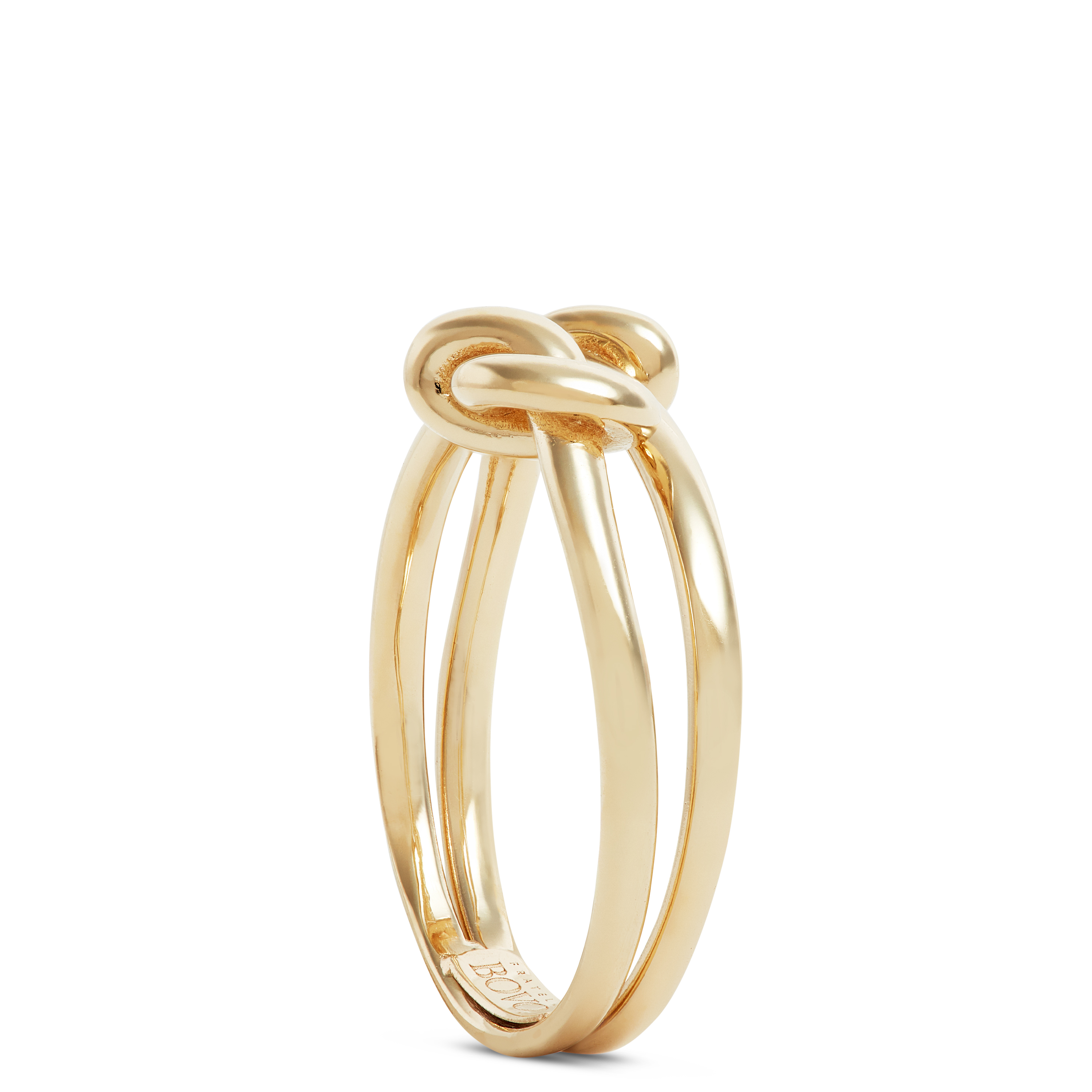 Toscano Double Love Knot Ring, 14K Yellow Gold