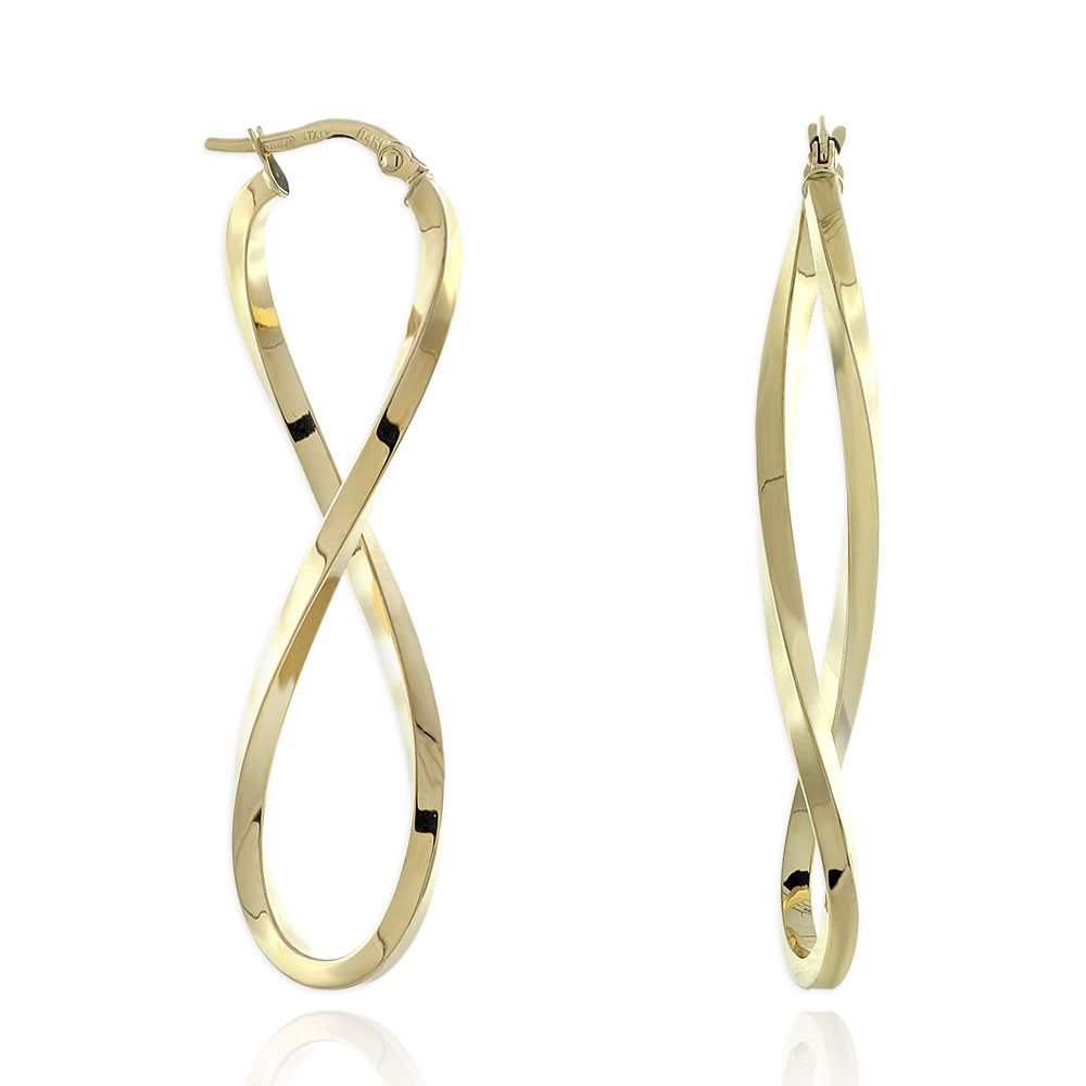 Figure Eight Hoop 14K | Ben Bridge Jeweler