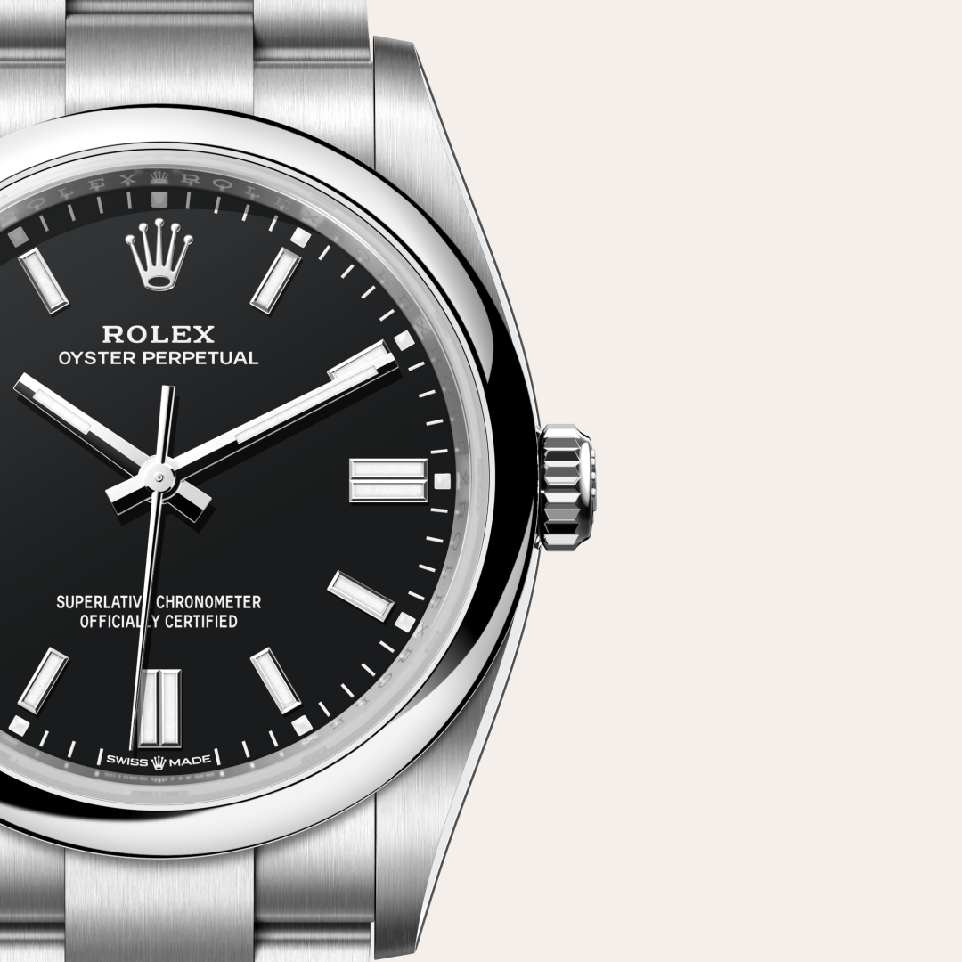 rolex oyster perpetual in oystersteel, m126000-0014 - watch dial - ben bridge
