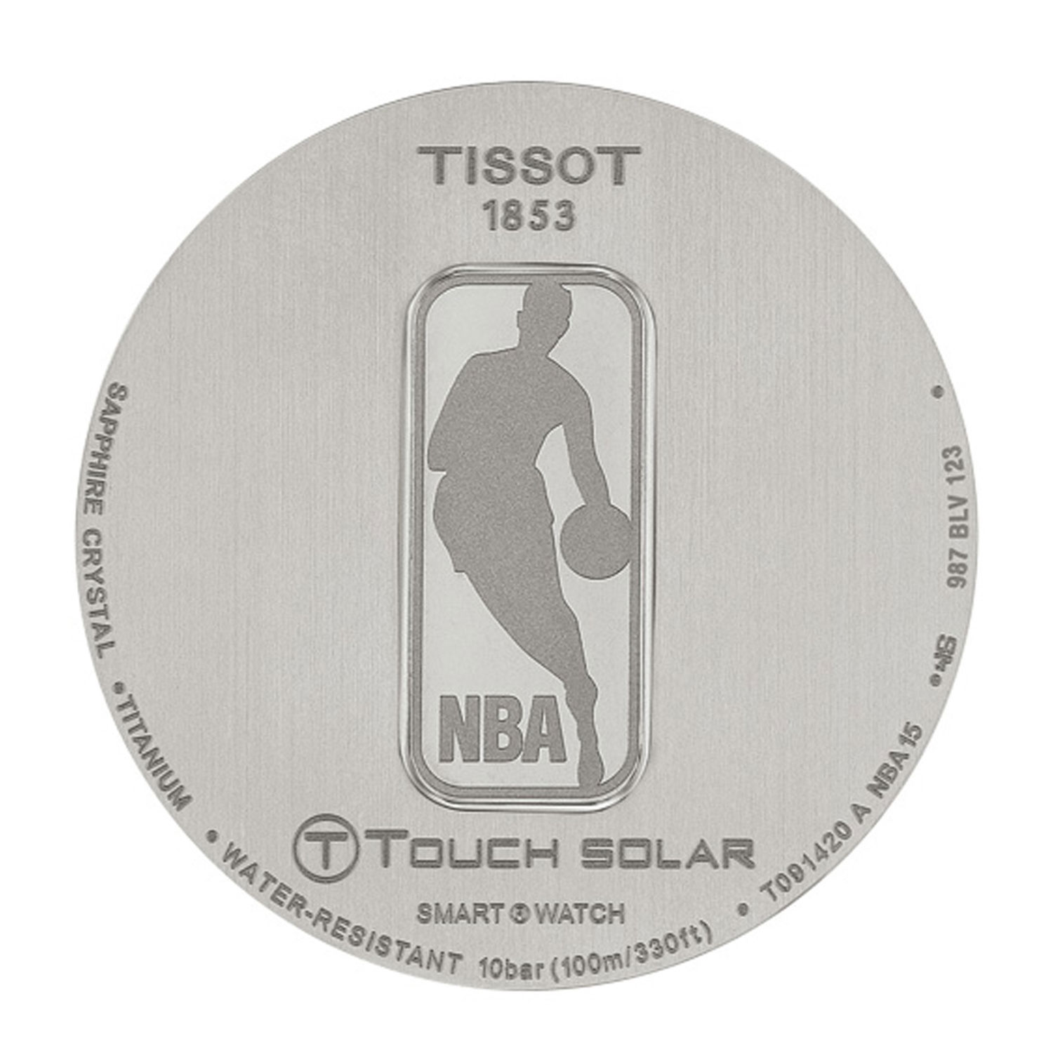 TISSOT T-Touch Expert Solar NBA Special Edition Black Dial Watch, 45mm