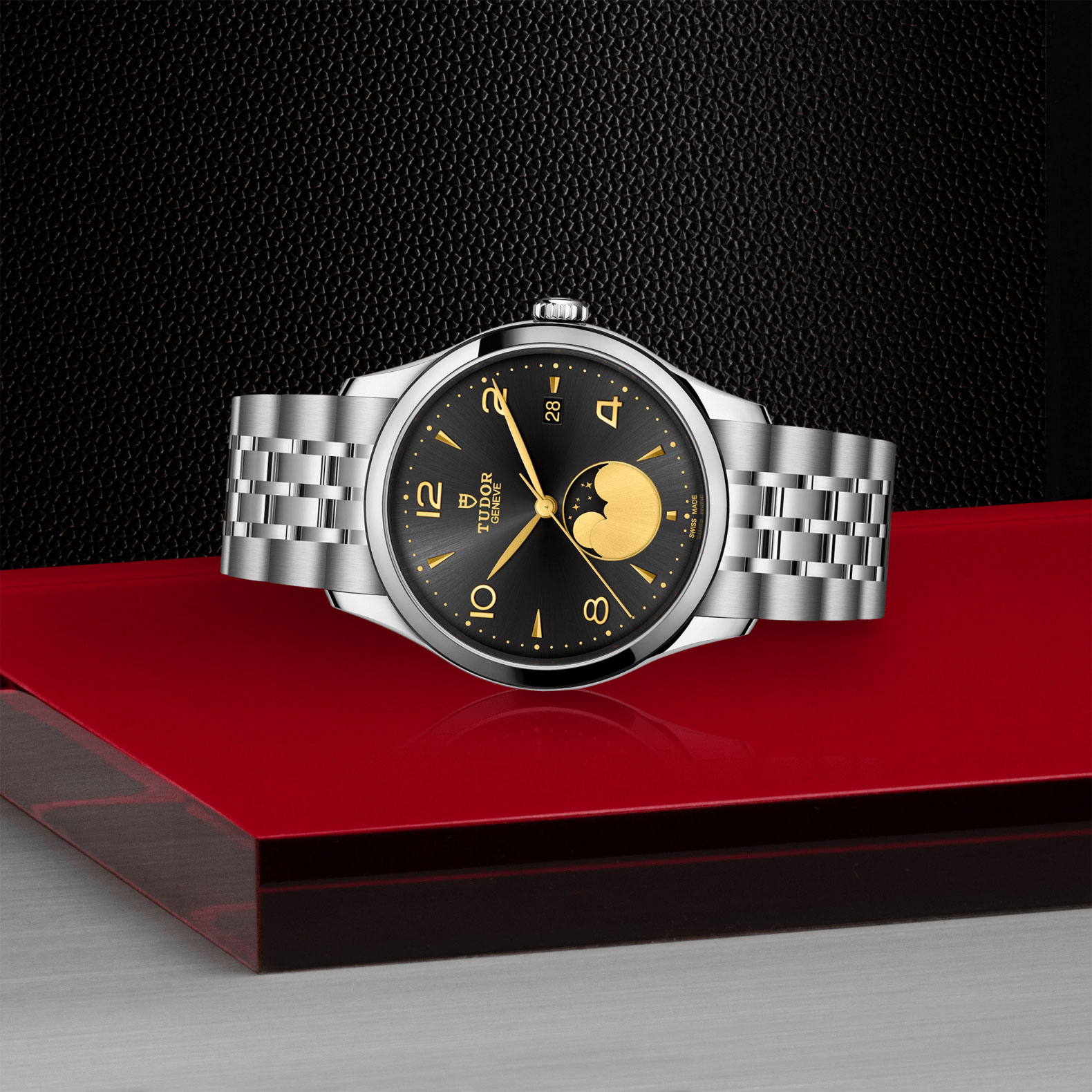 TUDOR 1926 Luna Black Dial Watch, 39mm