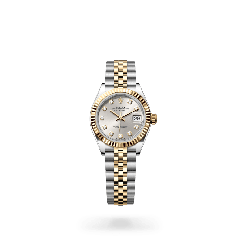 rolex lady-datejust in yellow rolesor - combination of oystersteel and yellow gold, m279173-0007 - ben bridge